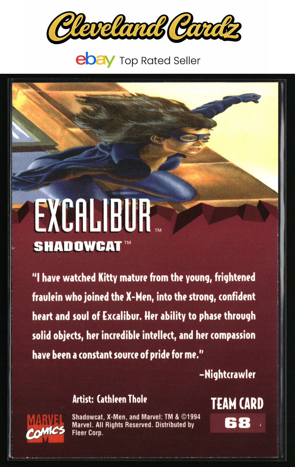 1995 Fleer Ultra X-Men #68 Shadowcat