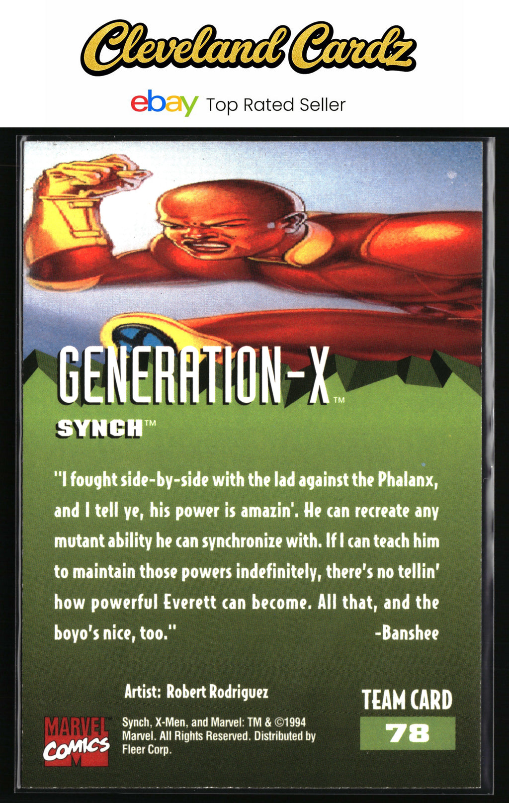 1995 Fleer Ultra X-Men #78 Synch