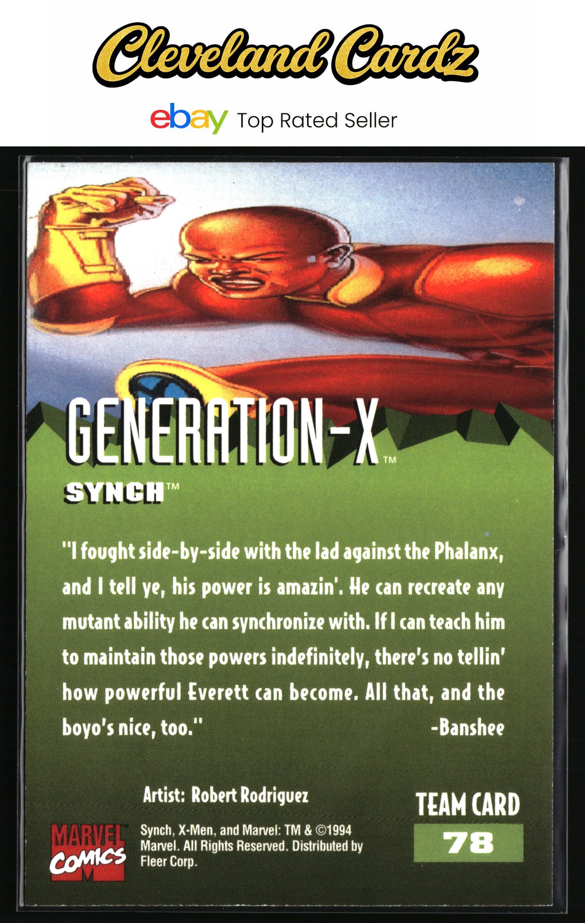 1995 Fleer Ultra X-Men #78 Synch