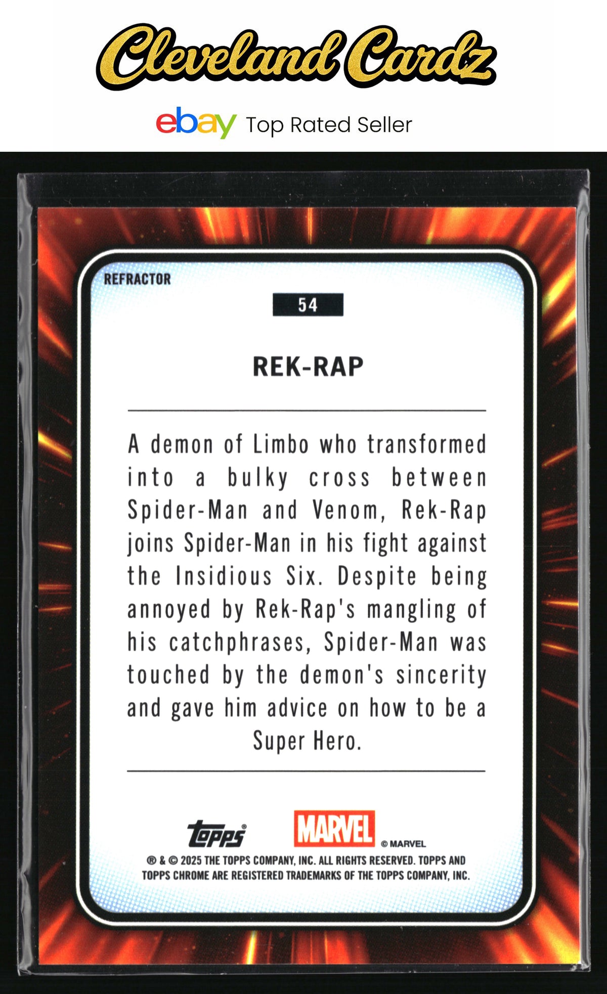 2025 Topps Chrome Marvel #54 Rek-Rap Refractor