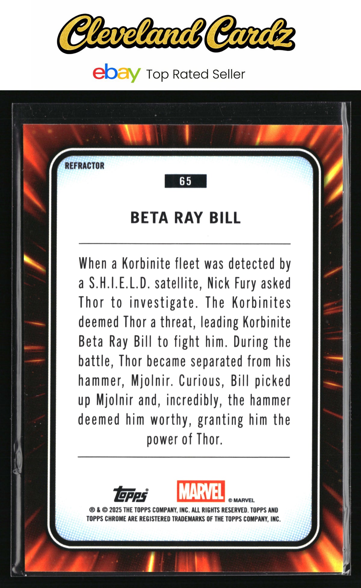 2025 Topps Chrome Marvel #65 Beta Ray Bill