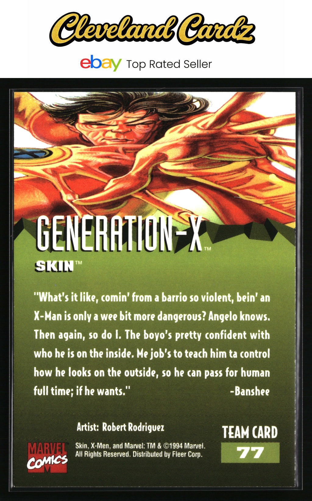 1995 Fleer Ultra X-Men #77 Skin