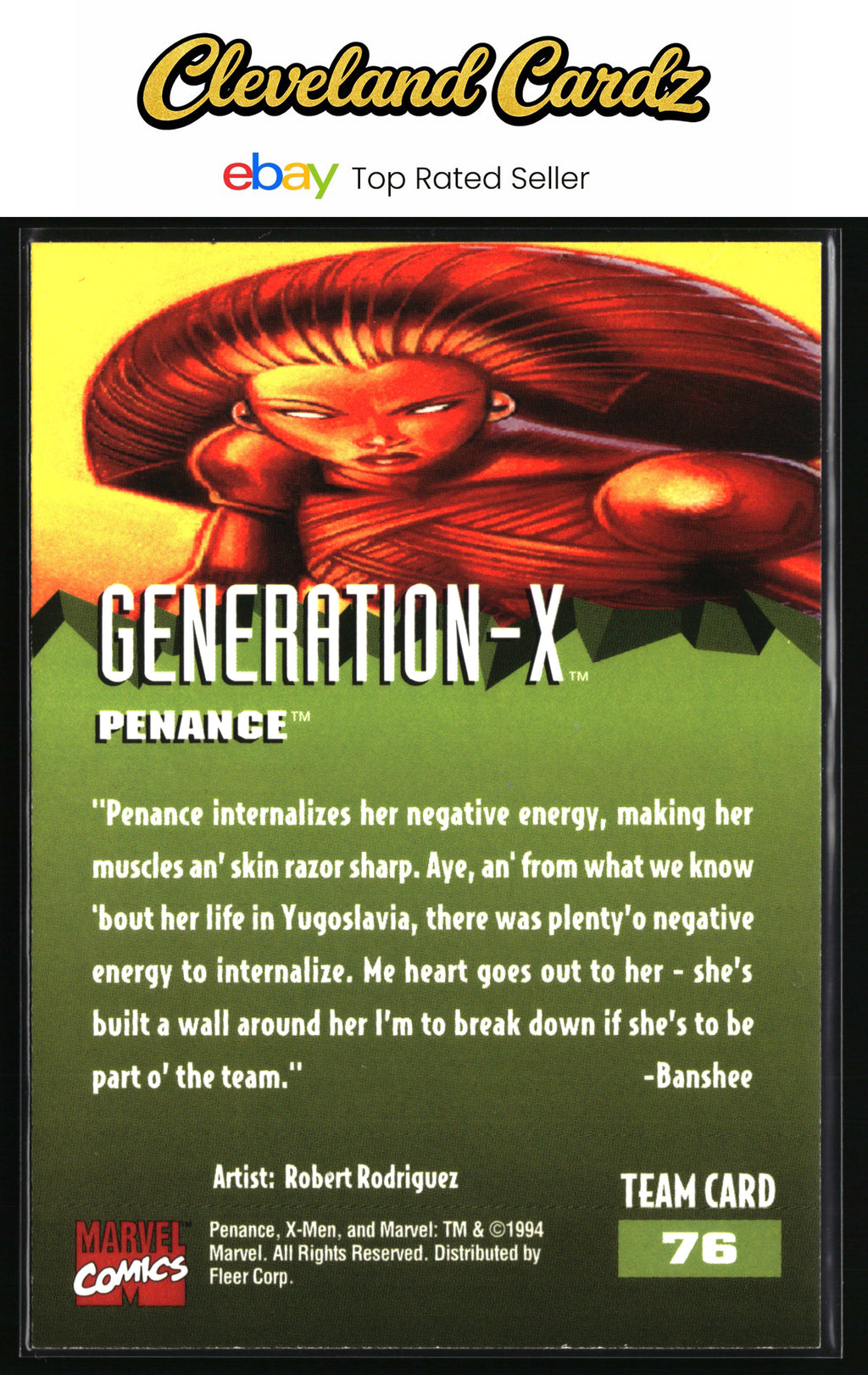 1995 Fleer Ultra X-Men #76 Penance