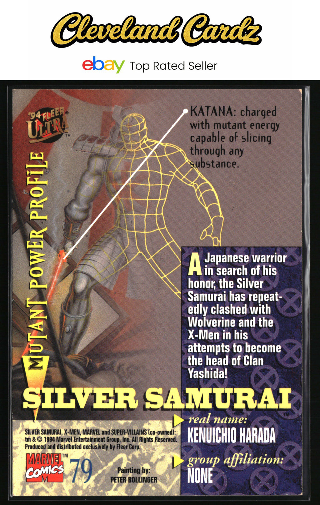 1994 Ultra X-Men #79 Silver Samurai