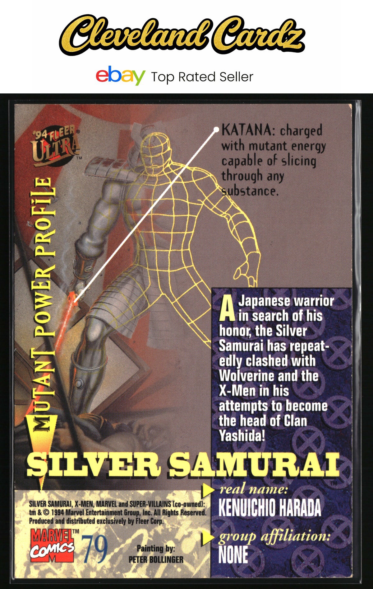 1994 Ultra X-Men #79 Silver Samurai