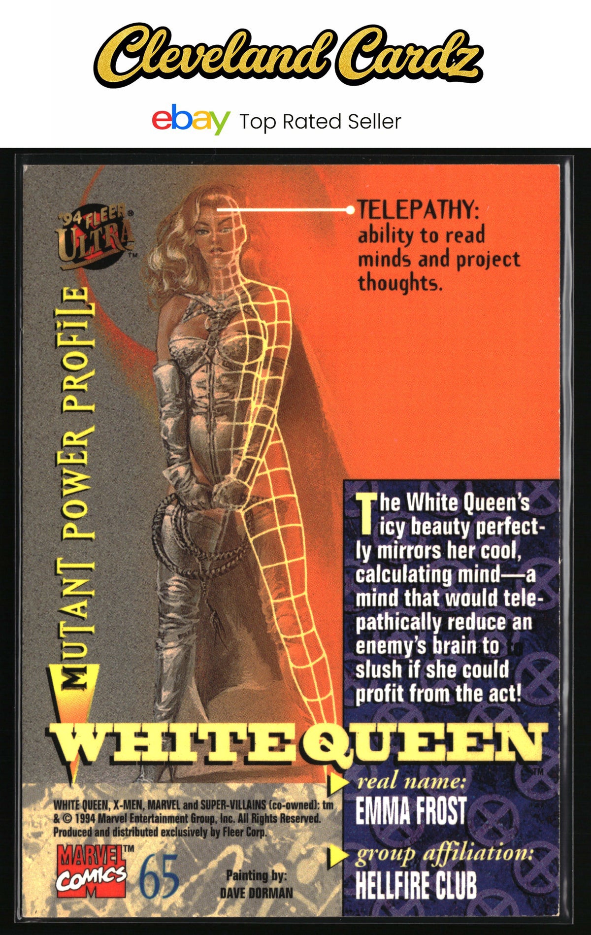 1994 Ultra X-Men #65 White Queen