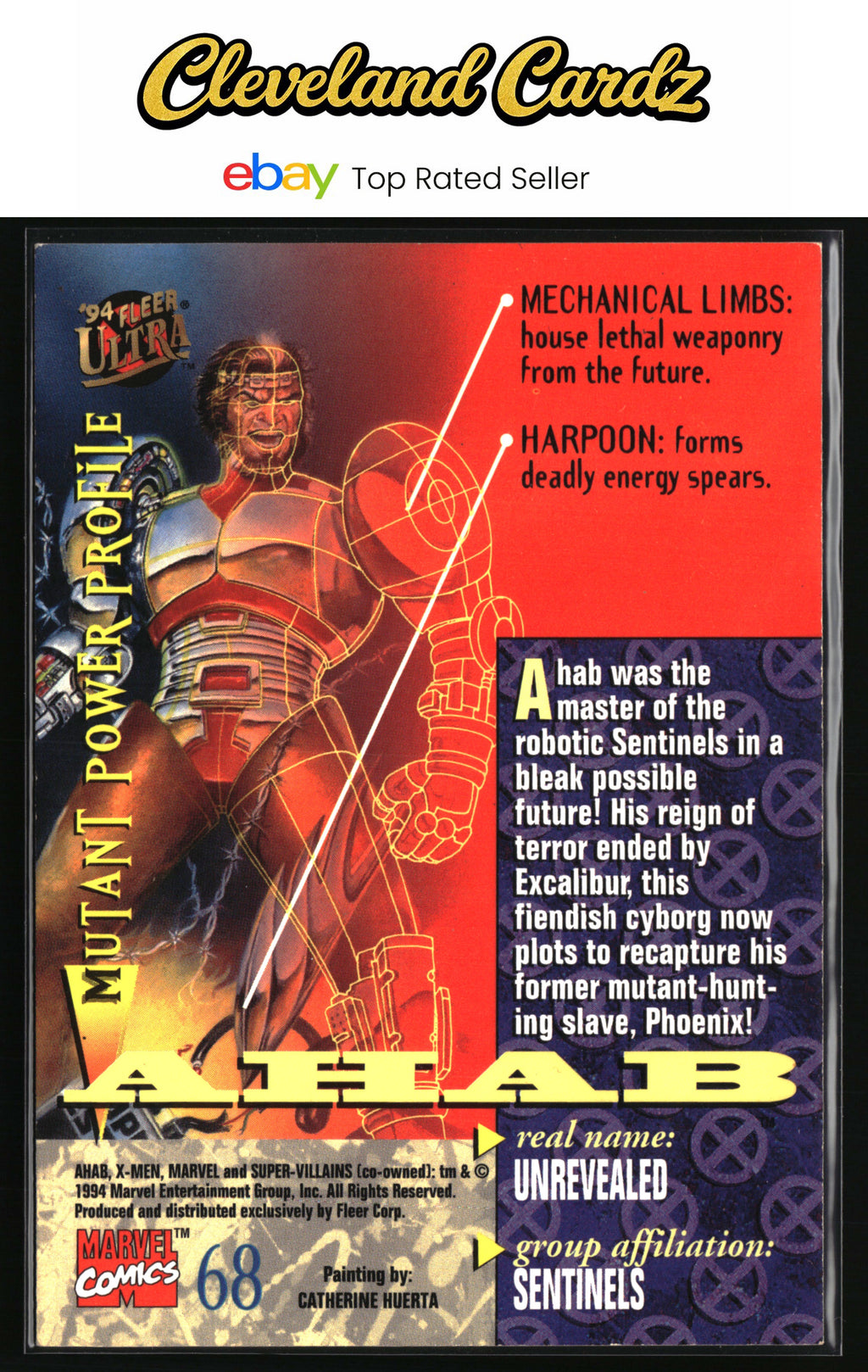 1994 Ultra X-Men #68 Ahab