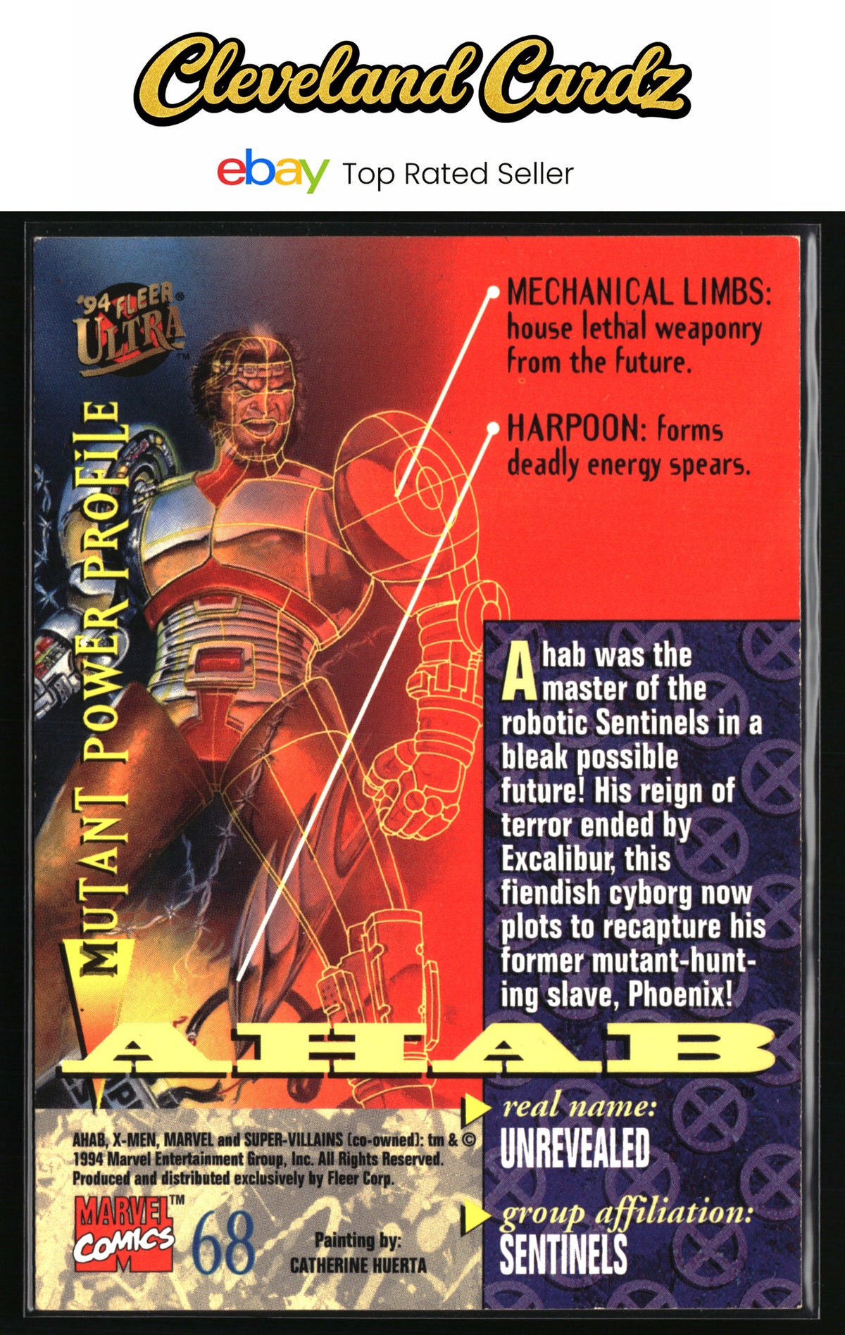 1994 Ultra X-Men #68 Ahab
