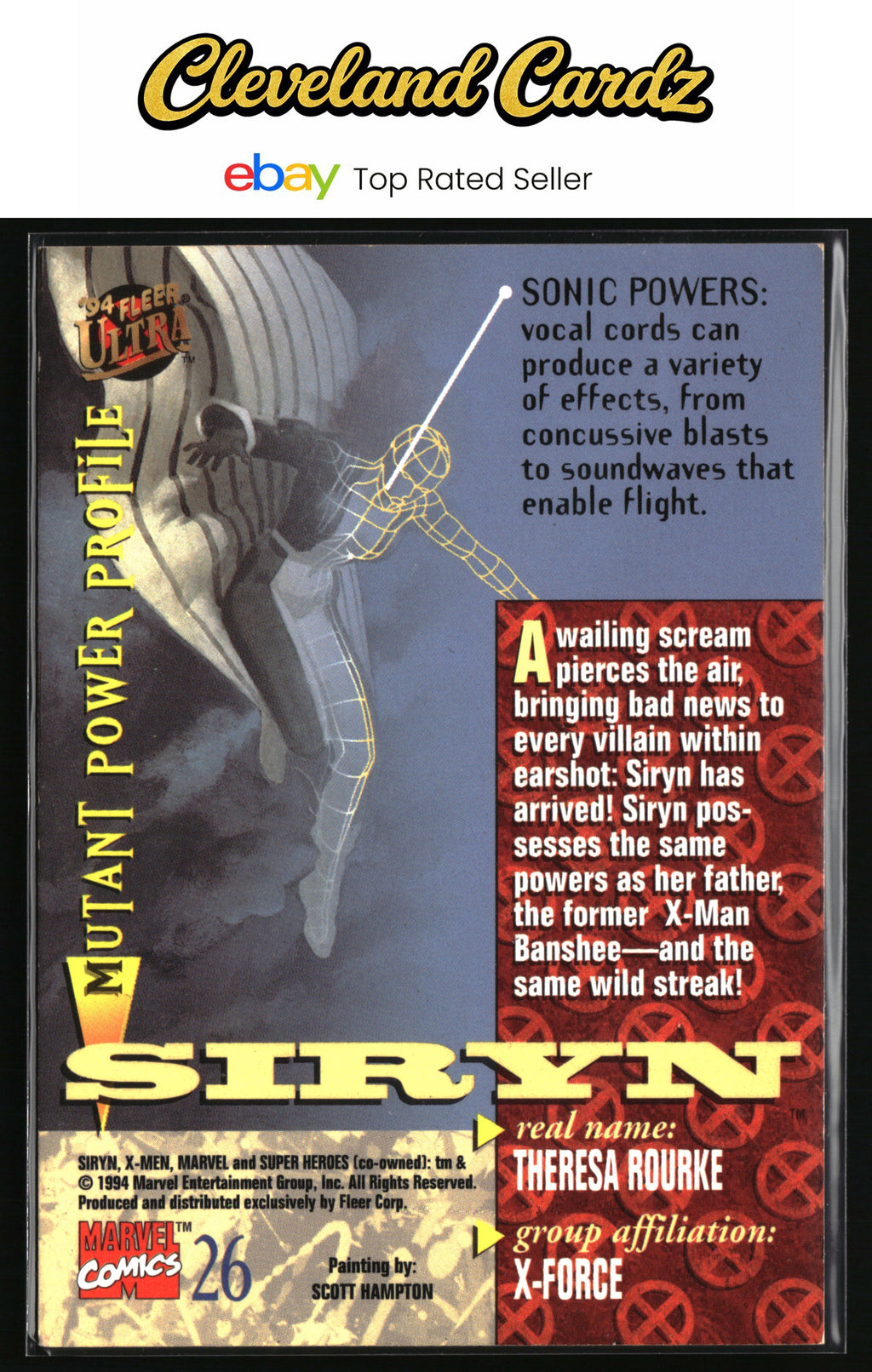 1994 Ultra X-Men #26 Siryn
