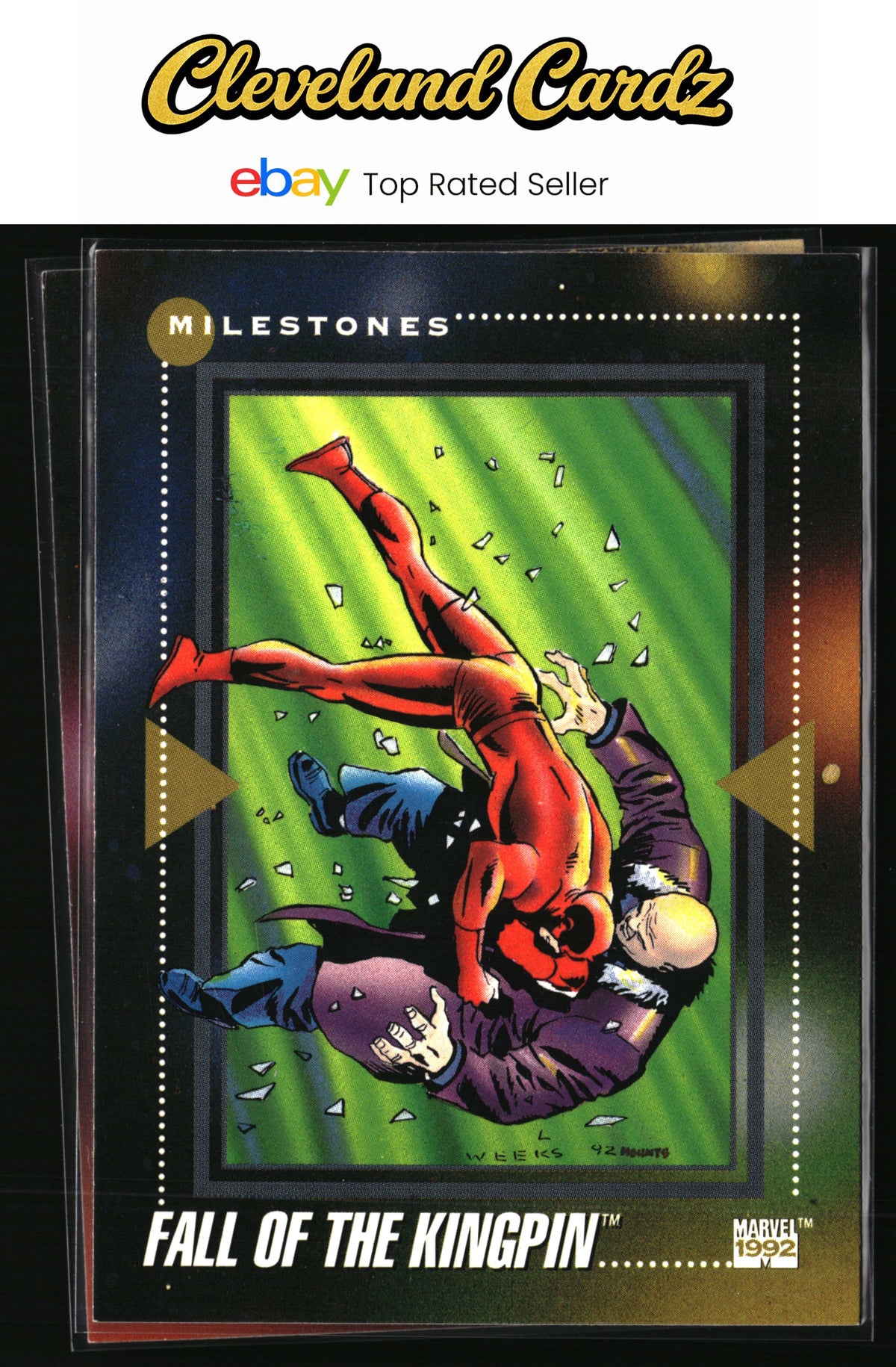 1992 Impel Marvel Universe #198 Fall of the Kingpin