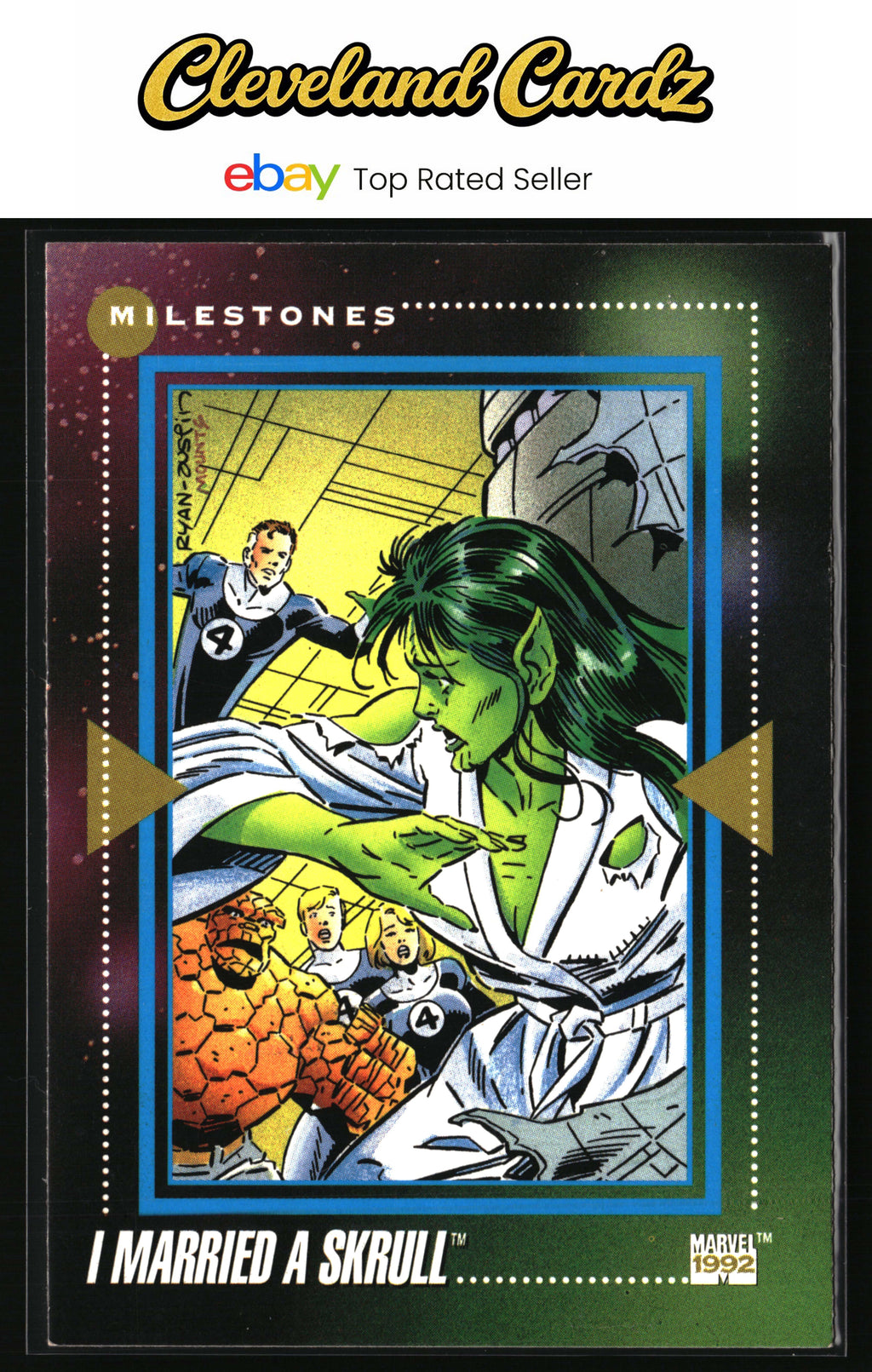 1992 Impel Marvel Universe #192 I Married a Skrull