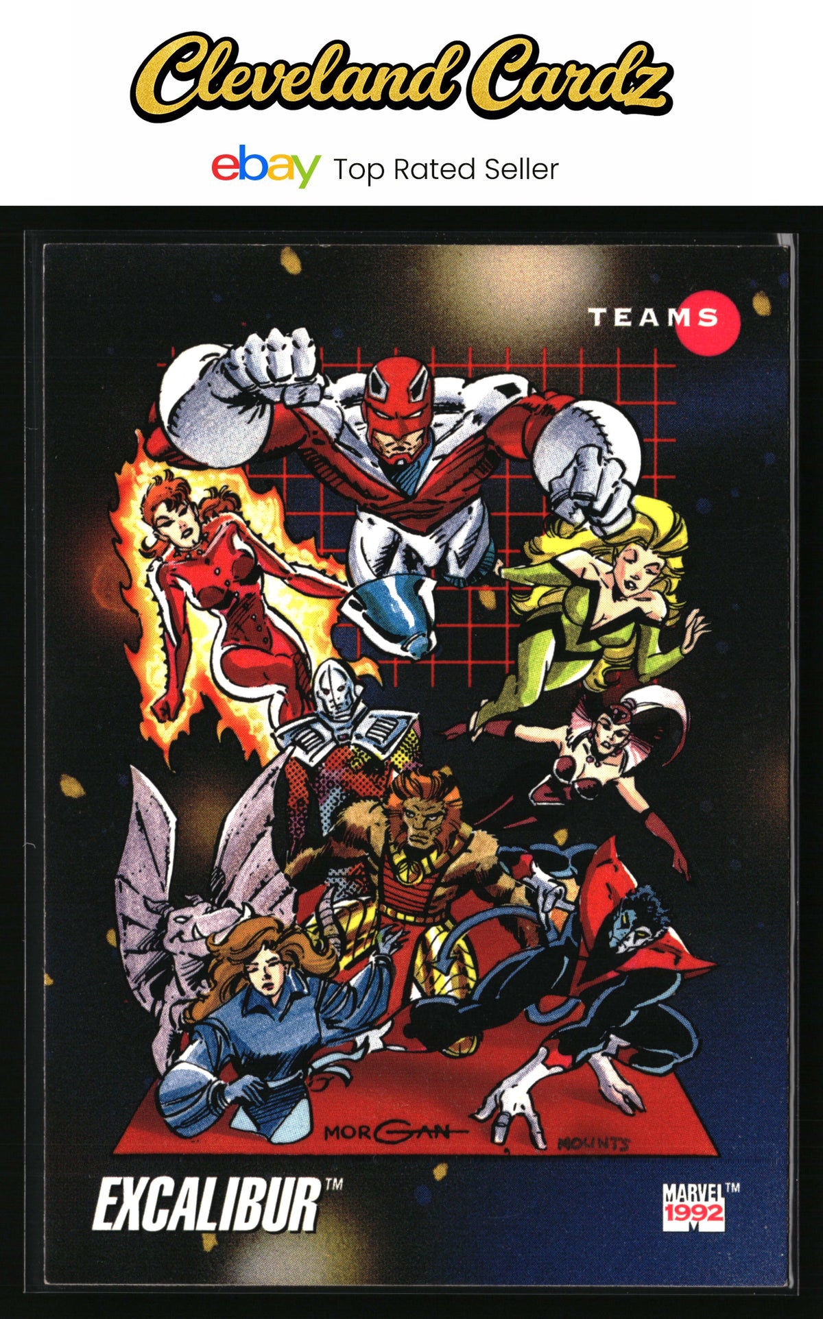 1992 Impel Marvel Universe #180 Excalibur