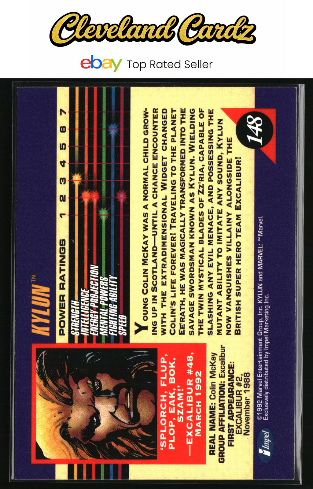 1992 Impel Marvel Universe #148 Kylun