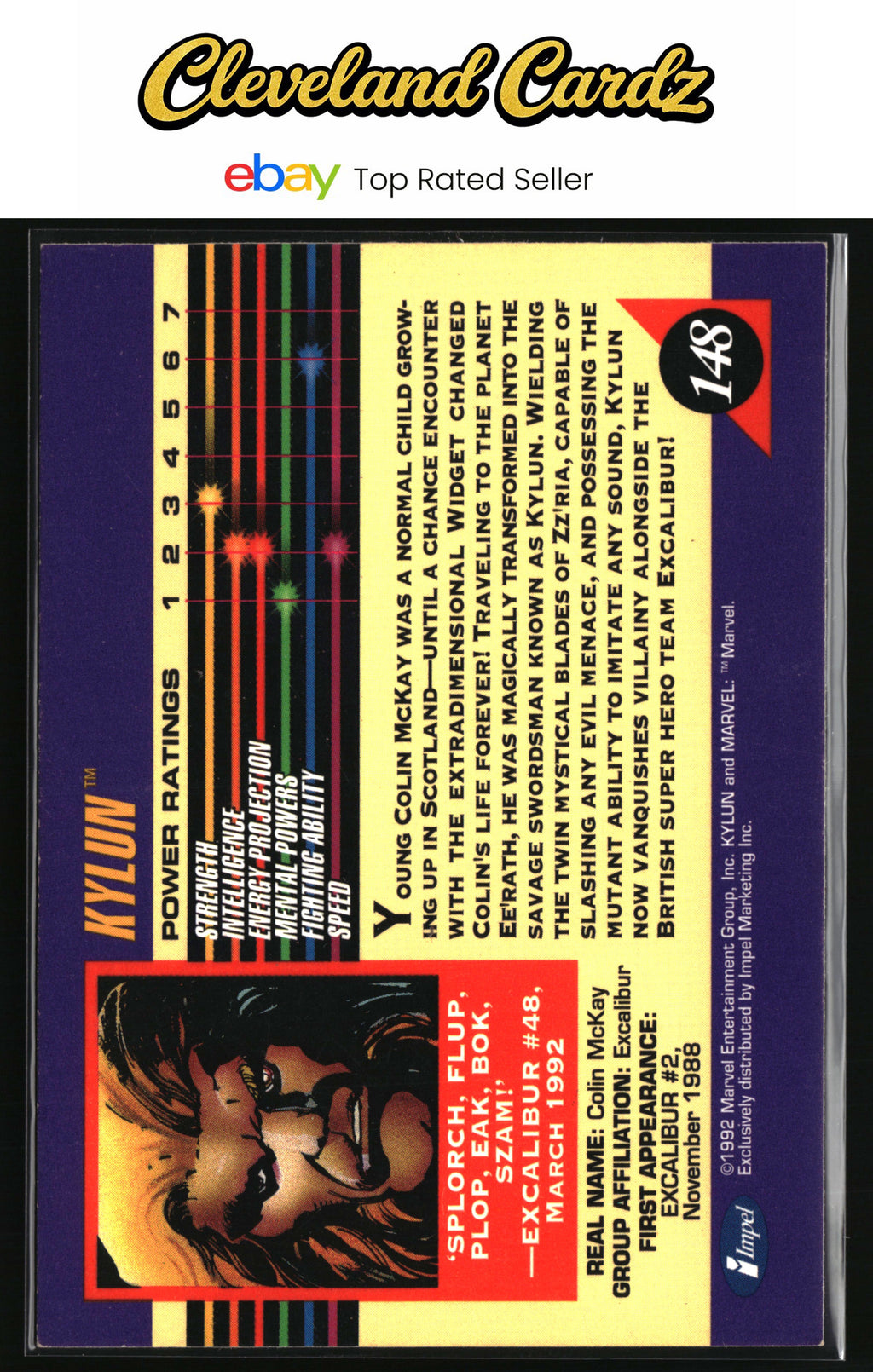 1992 Impel Marvel Universe #148 Kylun