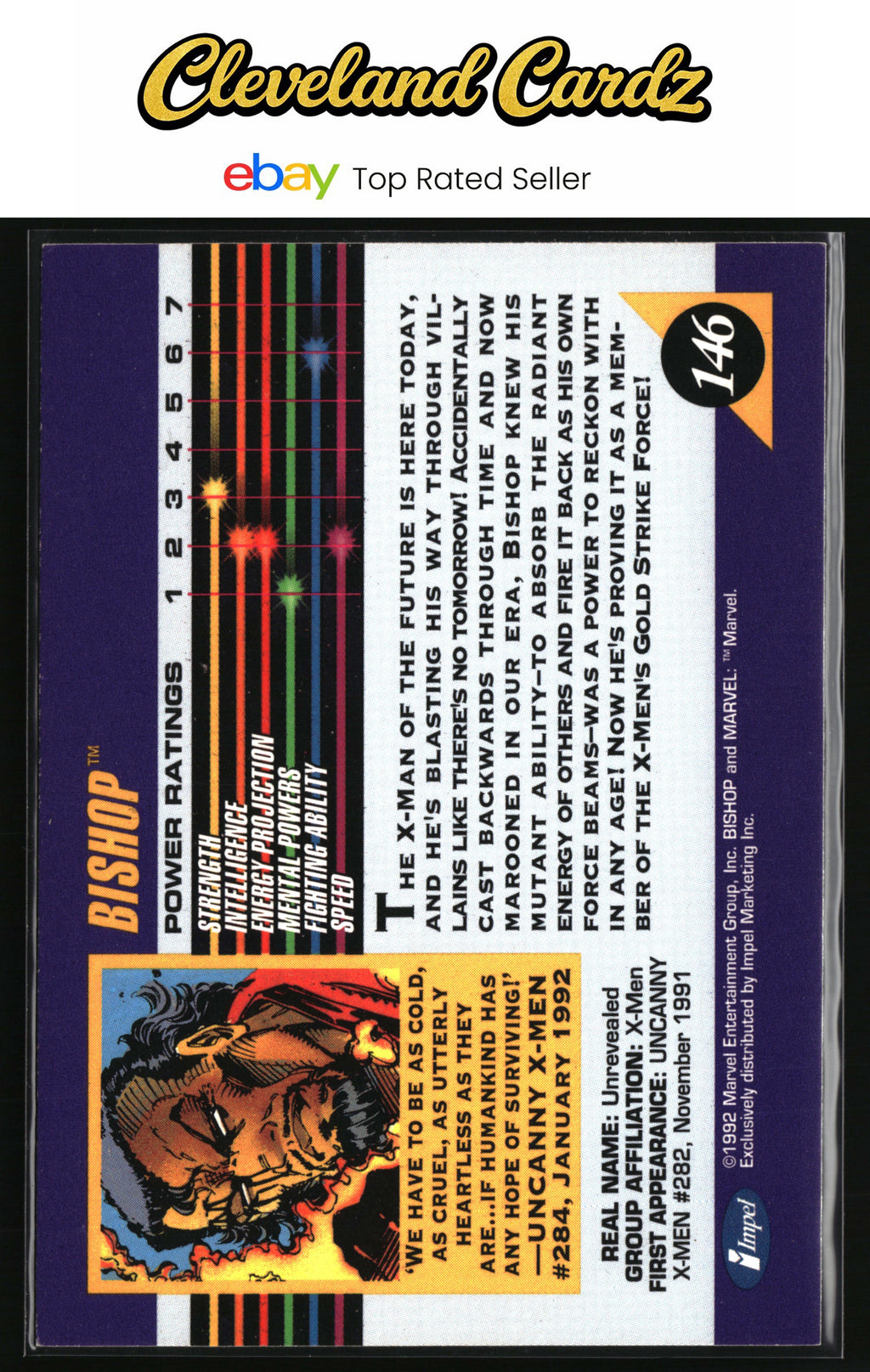 1992 Impel Marvel Universe #146 Bishop