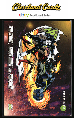 1992 Impel Marvel Universe #88 Wolverine, Ghost Rider and Punisher