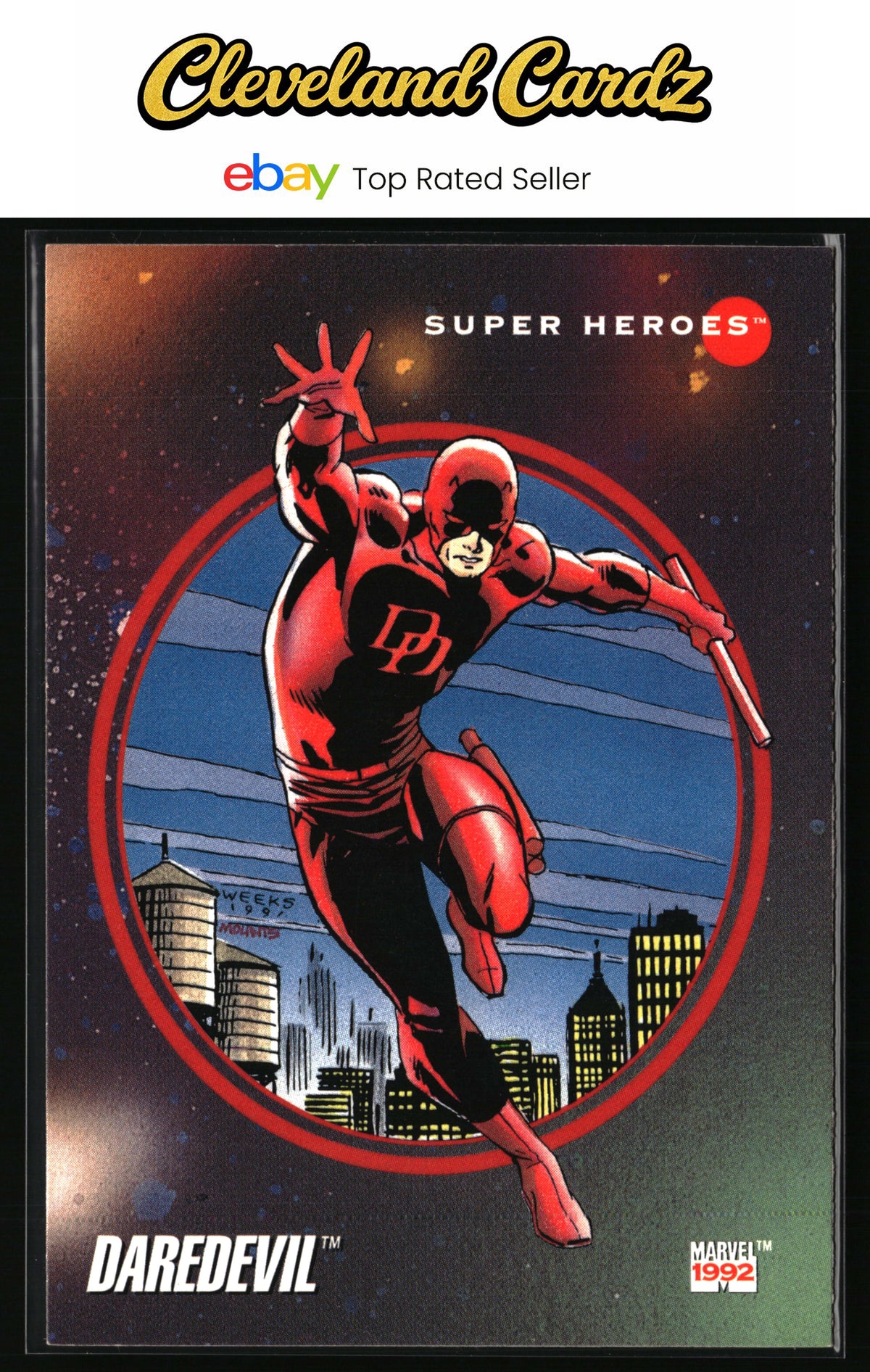 1992 Impel Marvel Universe #20 Daredevil