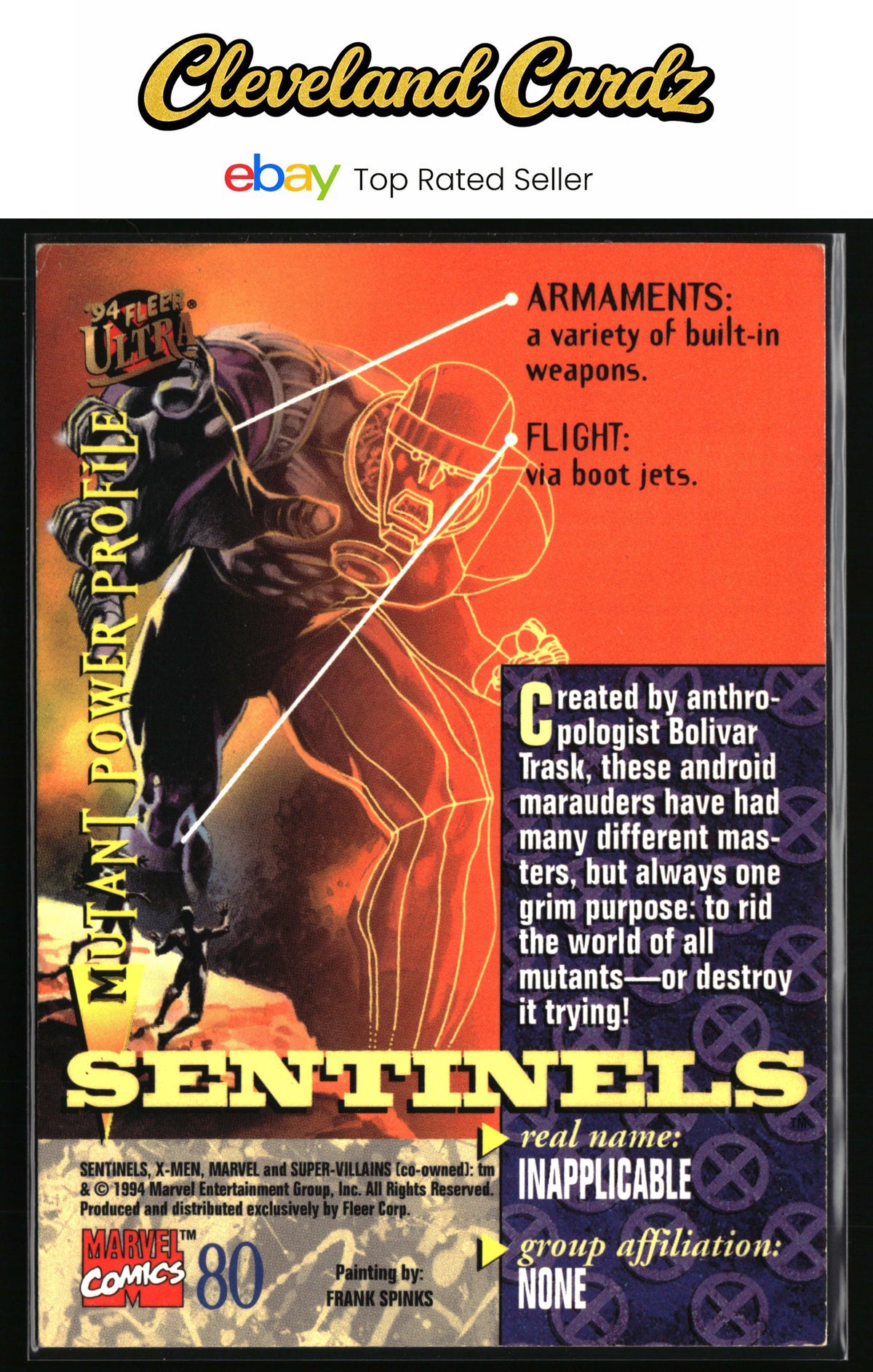 1994 Ultra X-Men #80 Sentinels