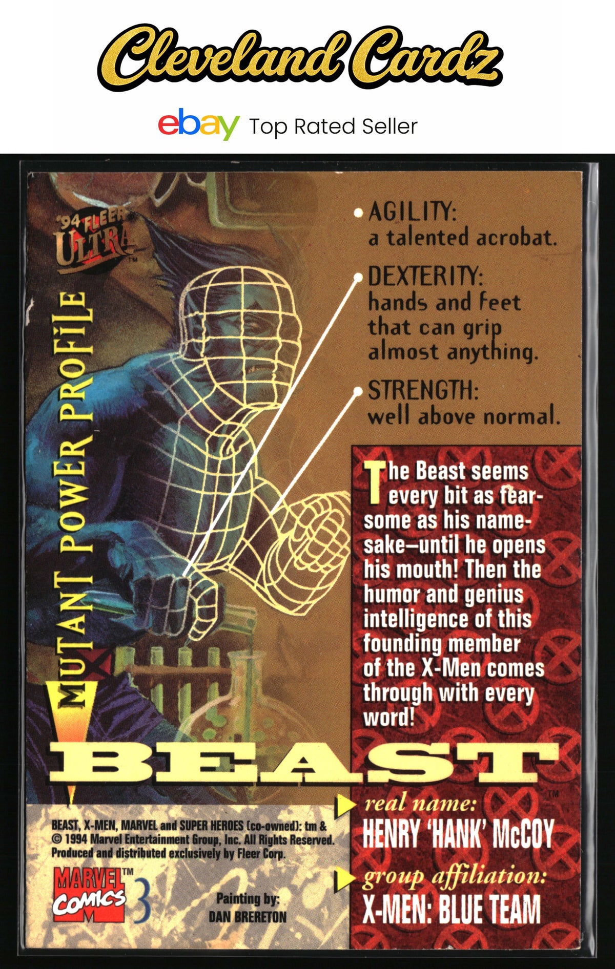 1994 Ultra X-Men #3 Beast