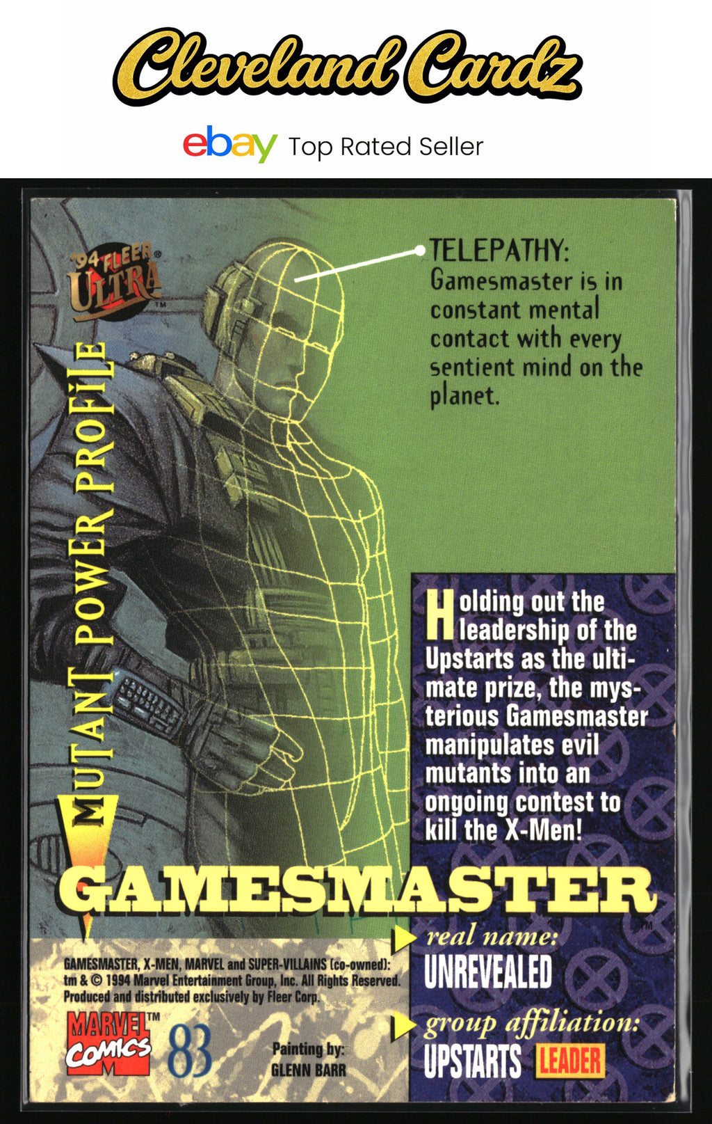 1994 Ultra X-Men #83 Gamesmaster