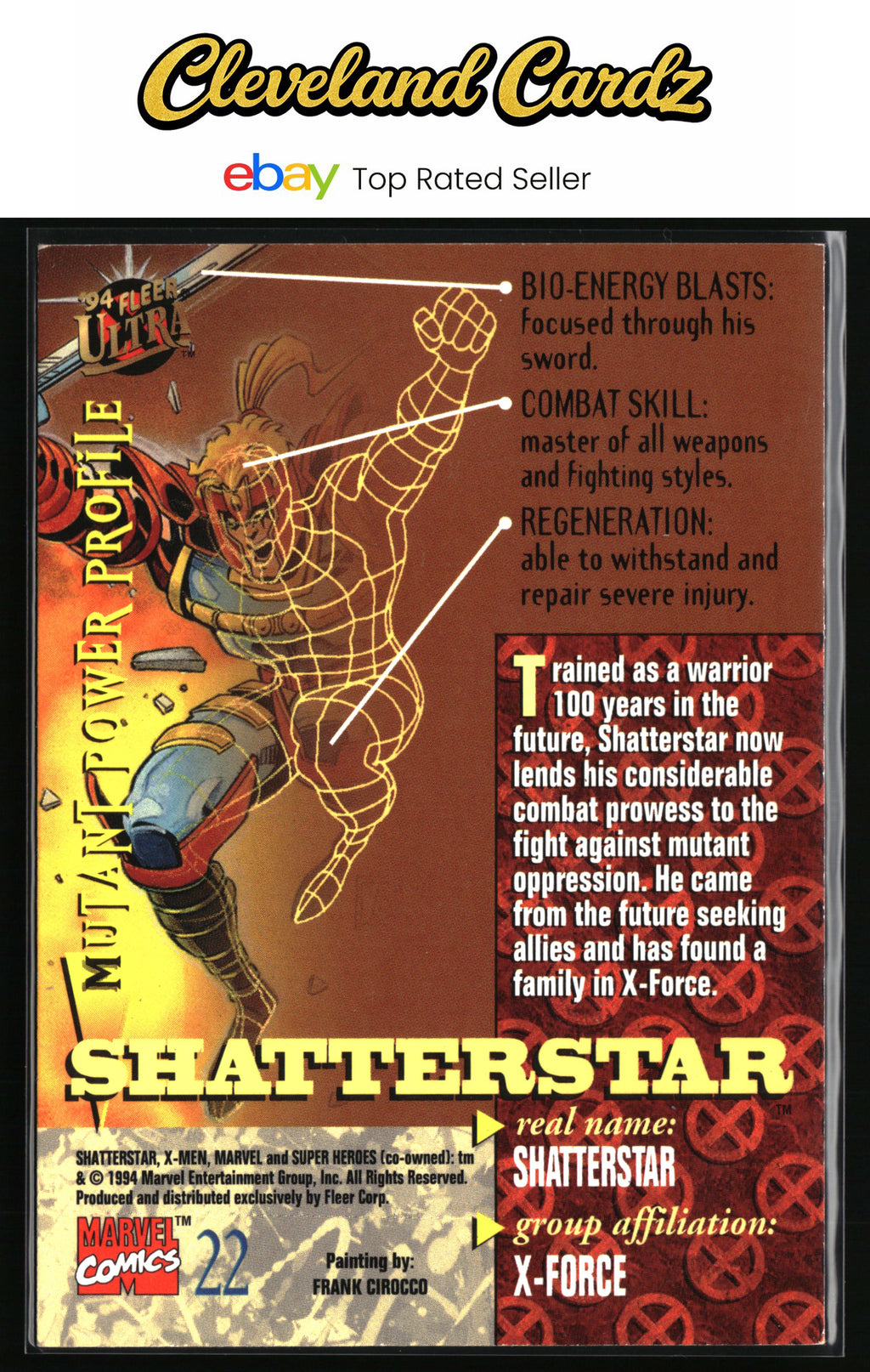 1994 Ultra X-Men #22 Shatterstar