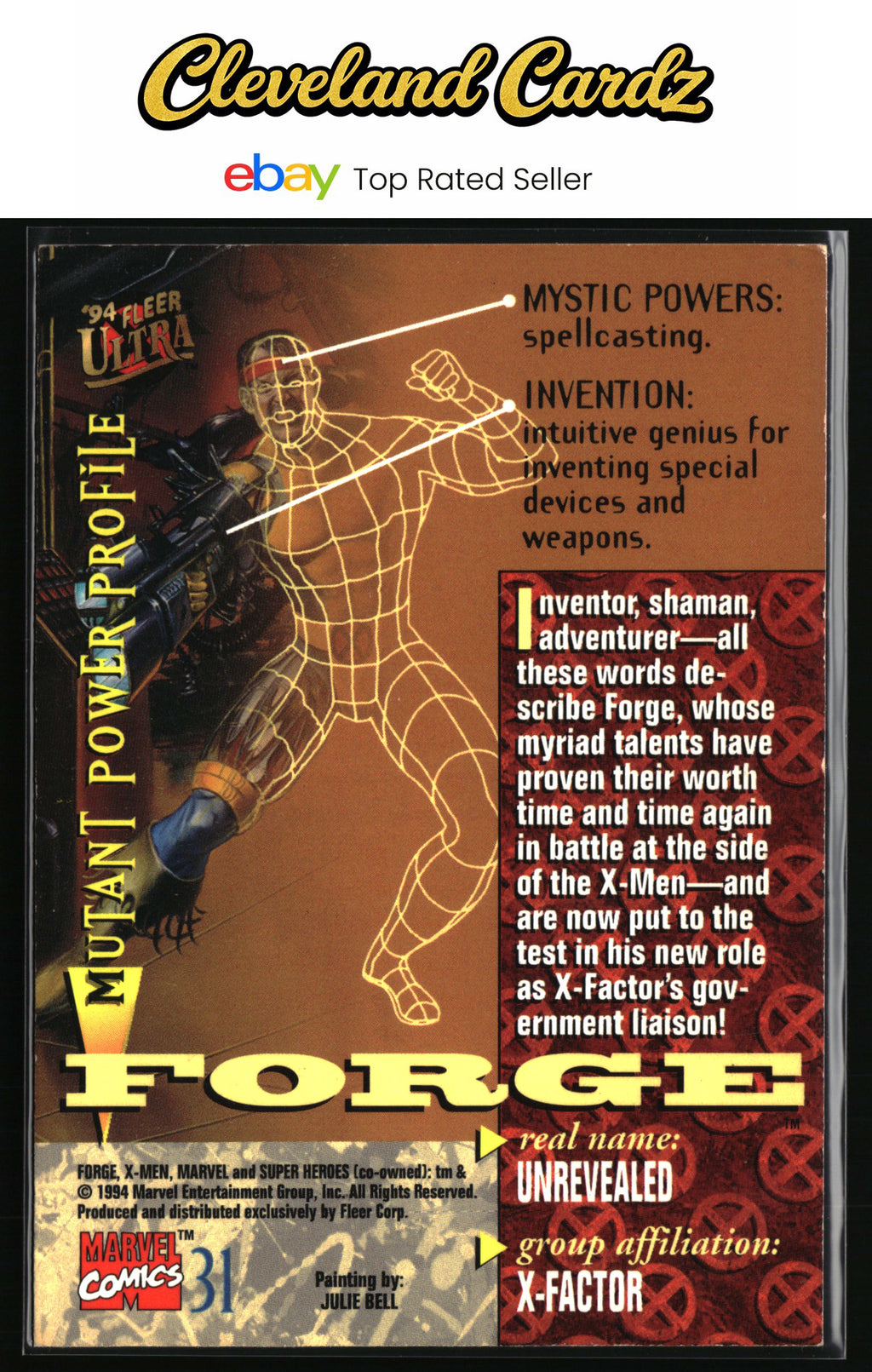 1994 Ultra X-Men #31 Forge