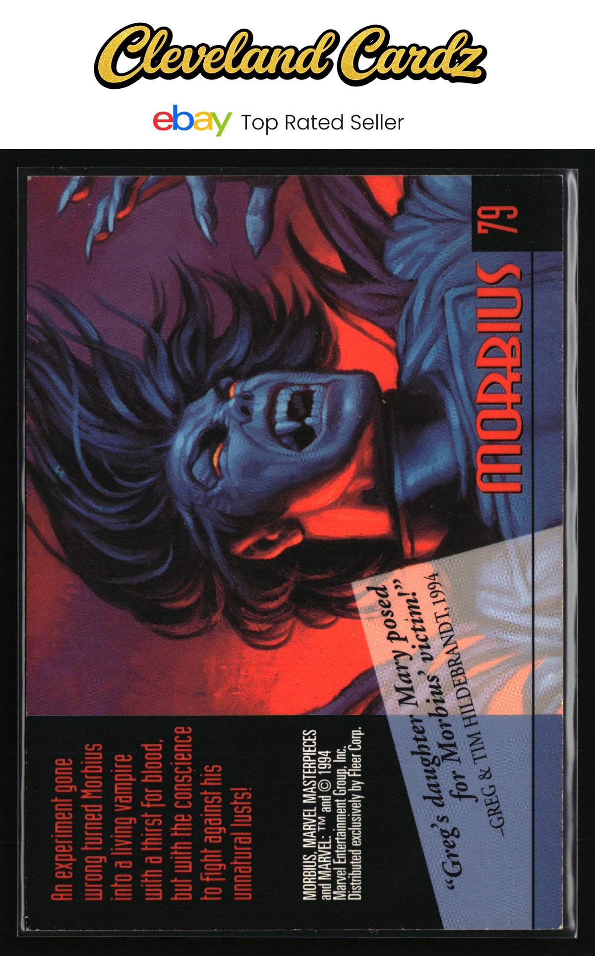 1994 Fleer Marvel Masterpieces Hildebrandt Brothers #79 Morbius