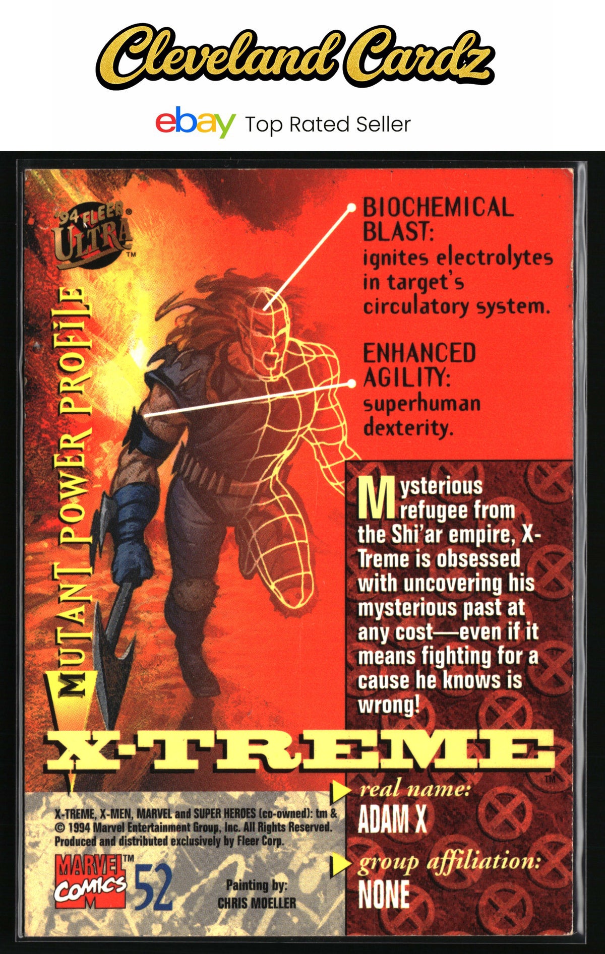 1994 Ultra X-Men #52 X-Treme