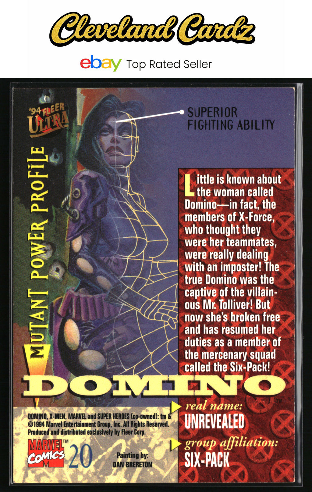 1994 Ultra X-Men #20 Domino