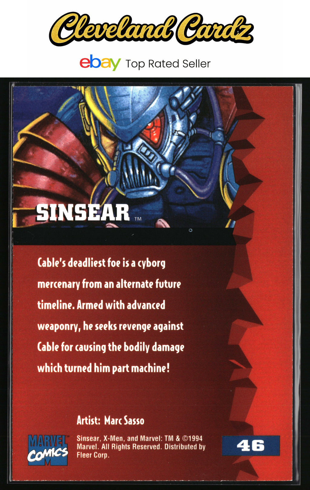 1995 Fleer Ultra X-Men #46 Sinsear