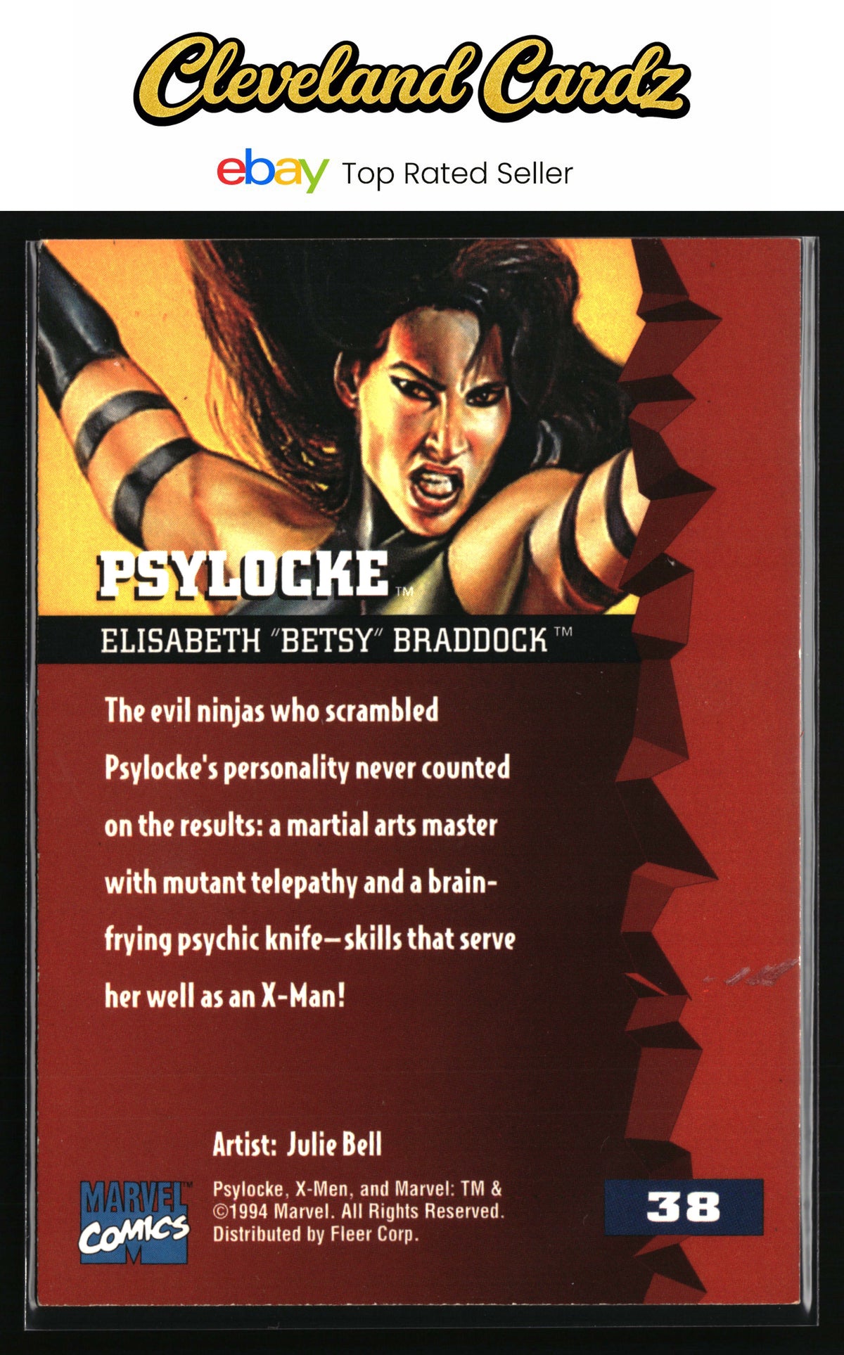 1995 Fleer Ultra X-Men #38 Psylocke
