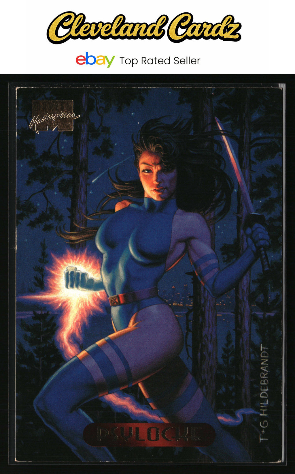 1994 Fleer Marvel Masterpieces Hildebrandt Brothers #93 Psylocke