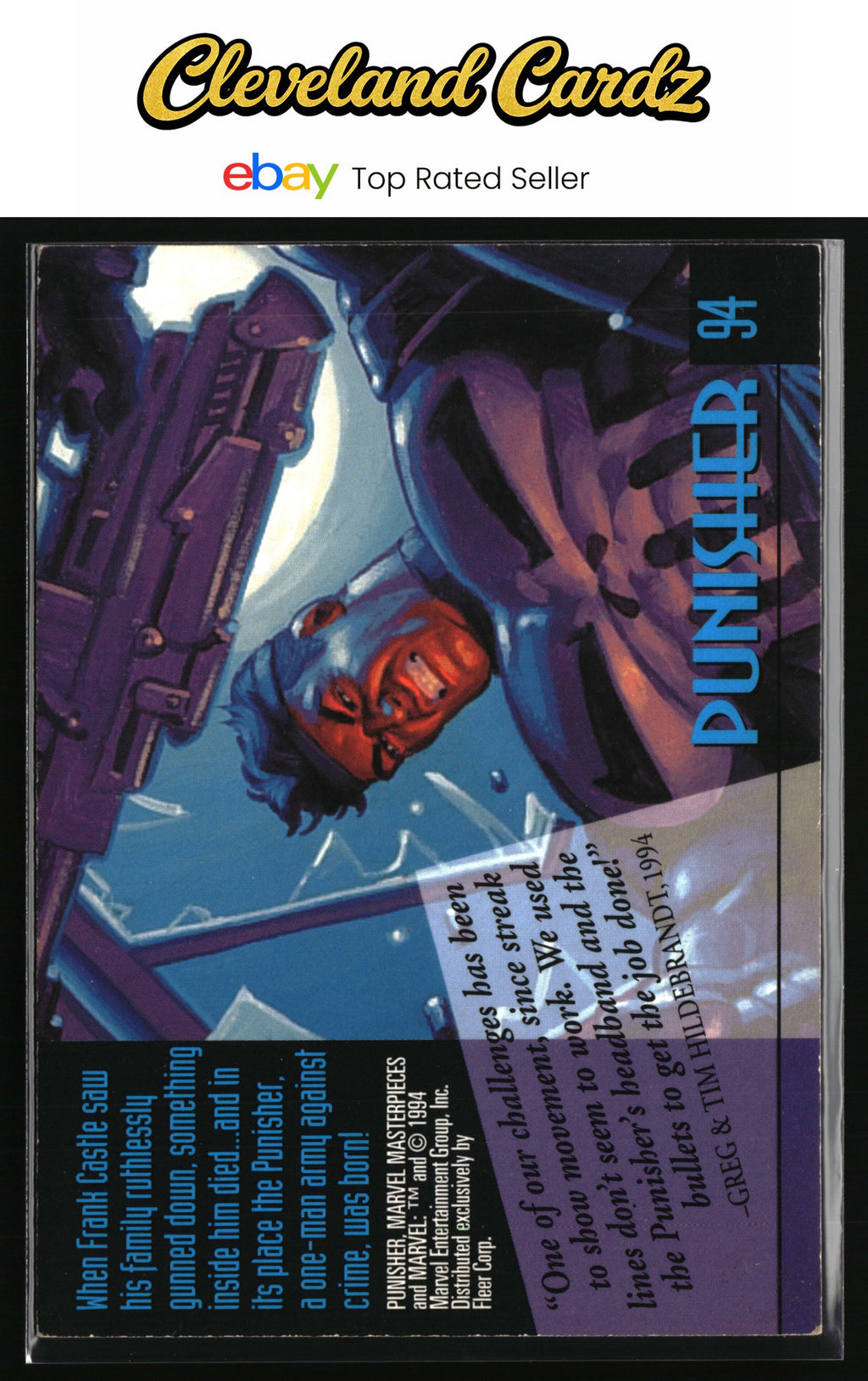 1994 Fleer Marvel Masterpieces Hildebrandt Brothers #94 Punisher