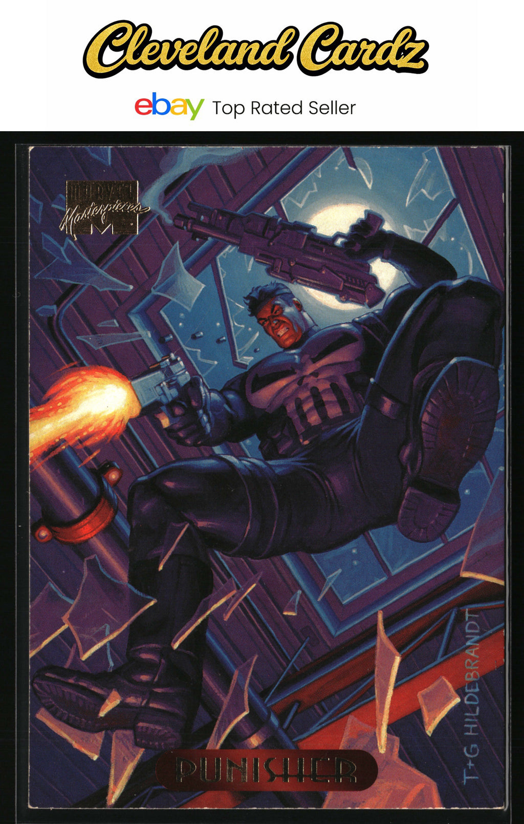 1994 Fleer Marvel Masterpieces Hildebrandt Brothers #94 Punisher