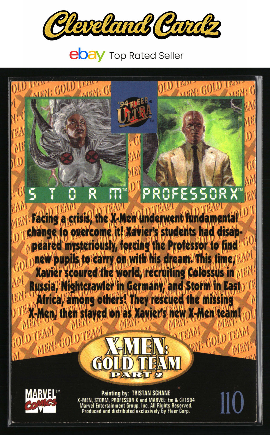 1994 Ultra X-Men #110 Storm, Professor X