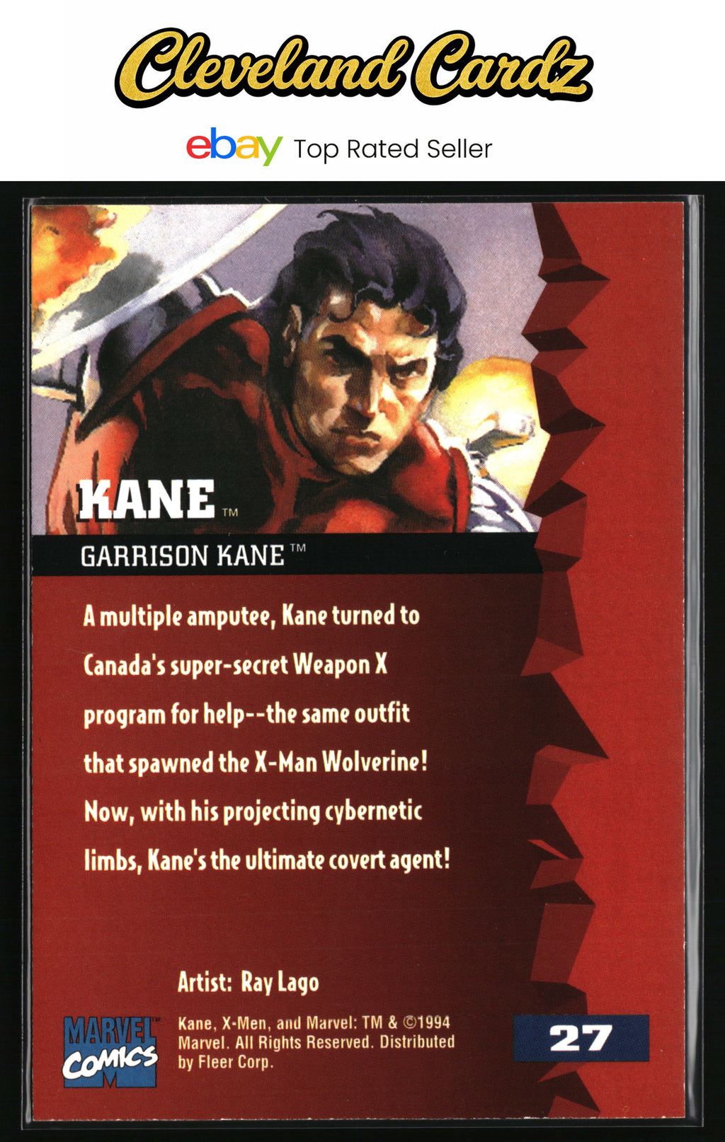 1995 Fleer Ultra X-Men #27 Kane