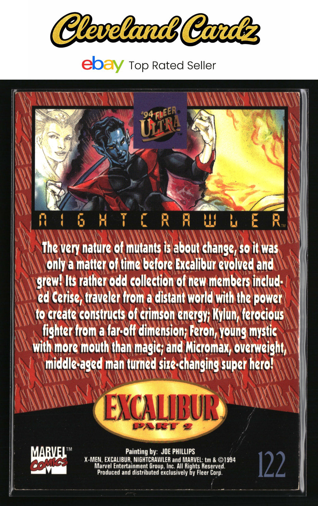 1994 Ultra X-Men #122 Nightcrawler