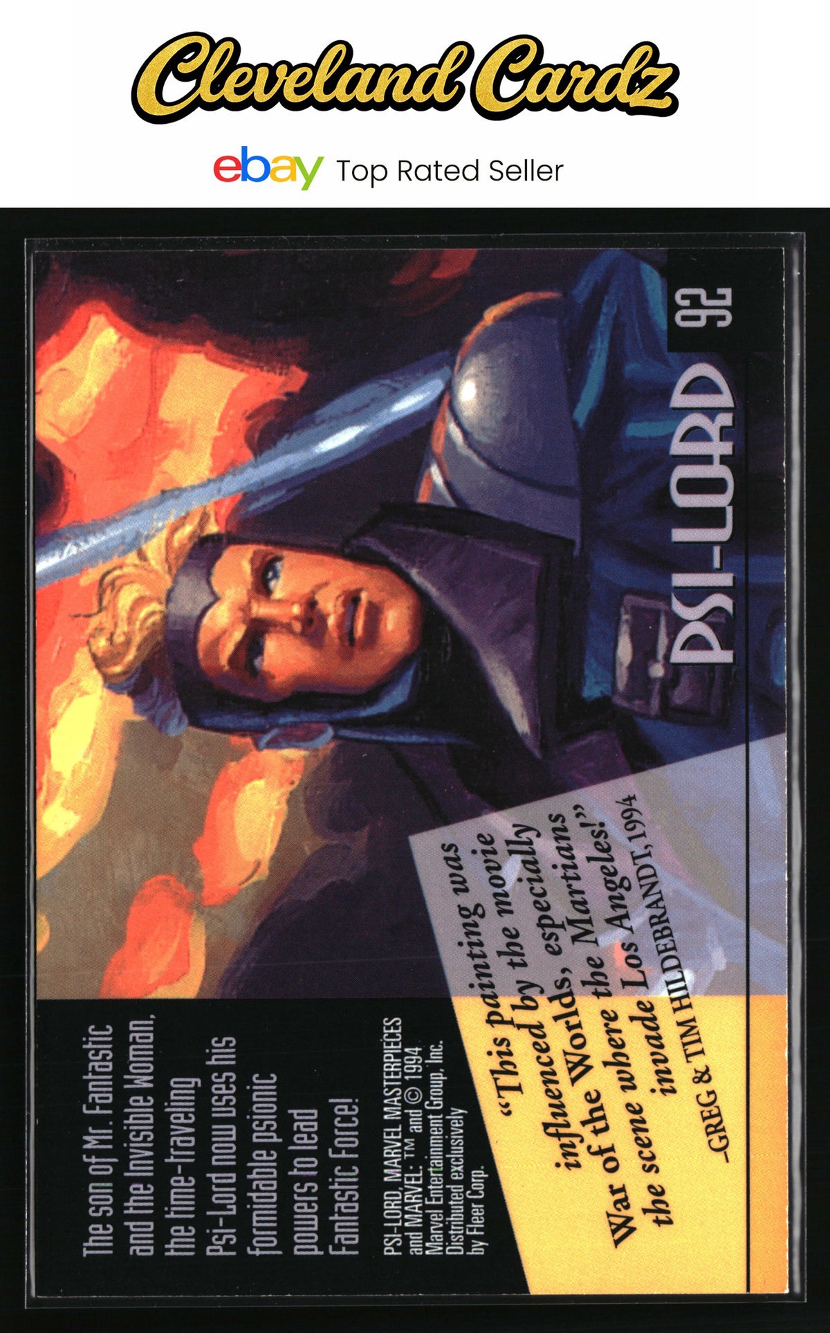 1994 Fleer Marvel Masterpieces Hildebrandt Brothers #92 Psi-Lord