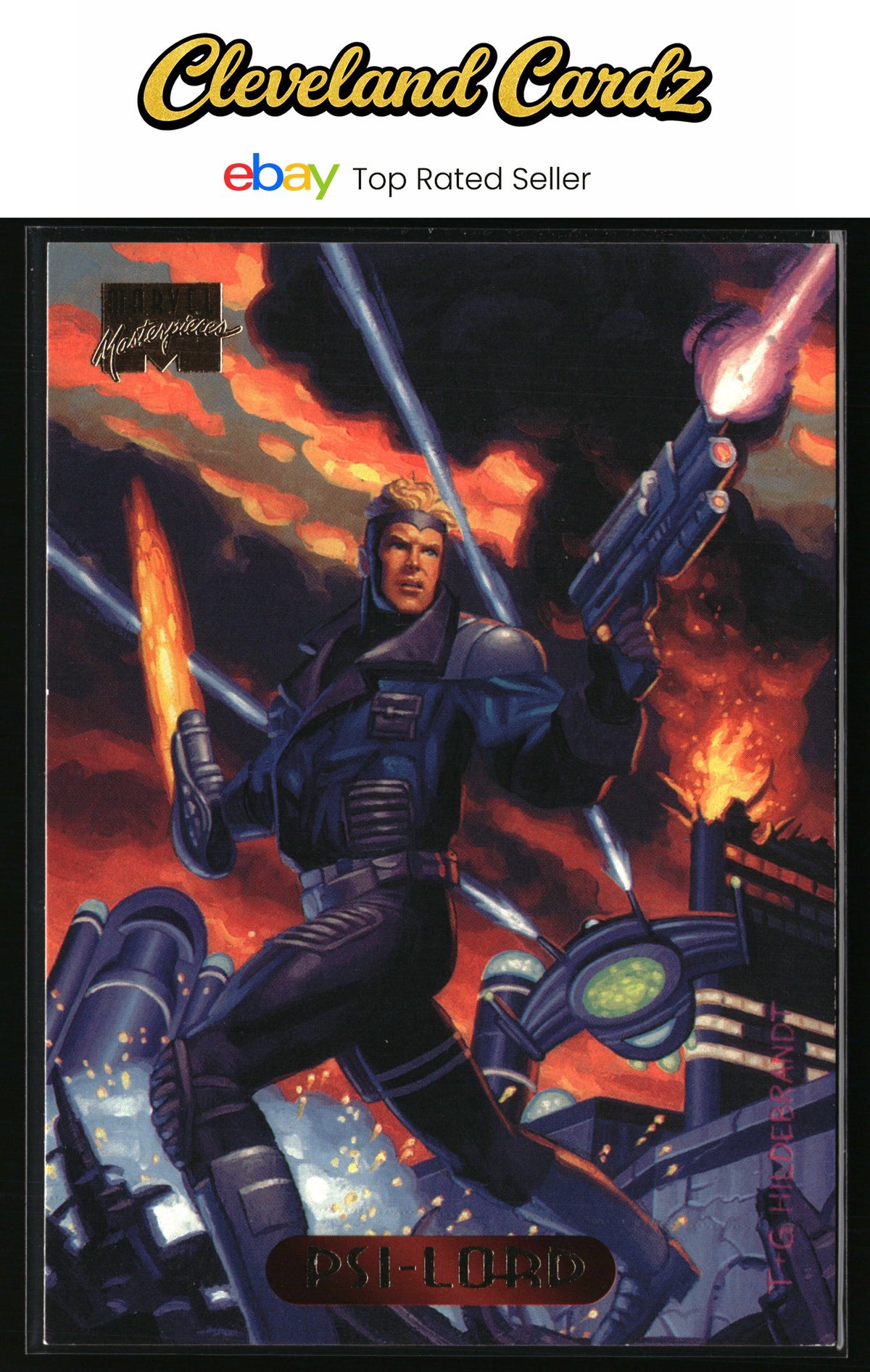 1994 Fleer Marvel Masterpieces Hildebrandt Brothers #92 Psi-Lord