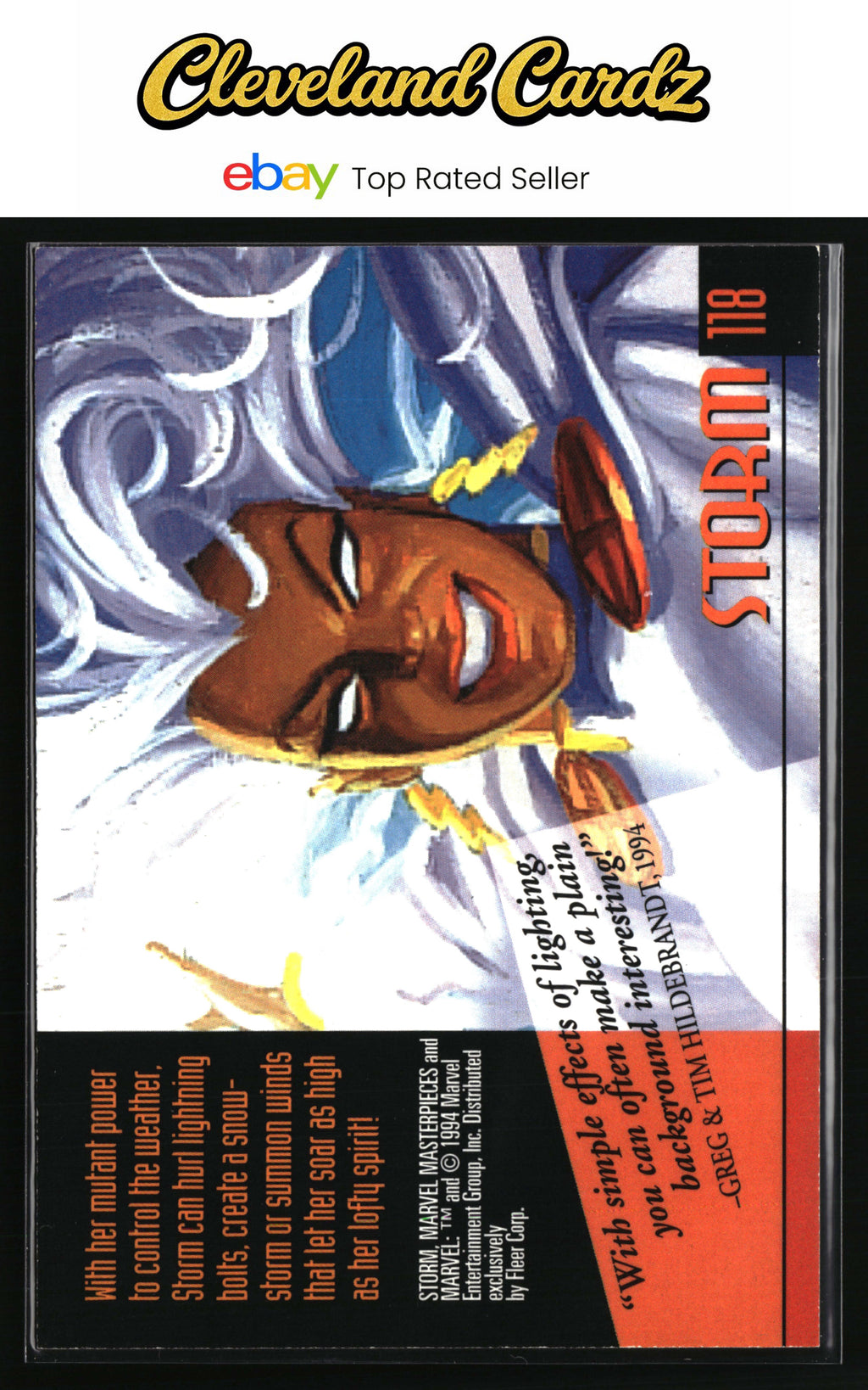 1994 Fleer Marvel Masterpieces Hildebrandt Brothers #118 Storm