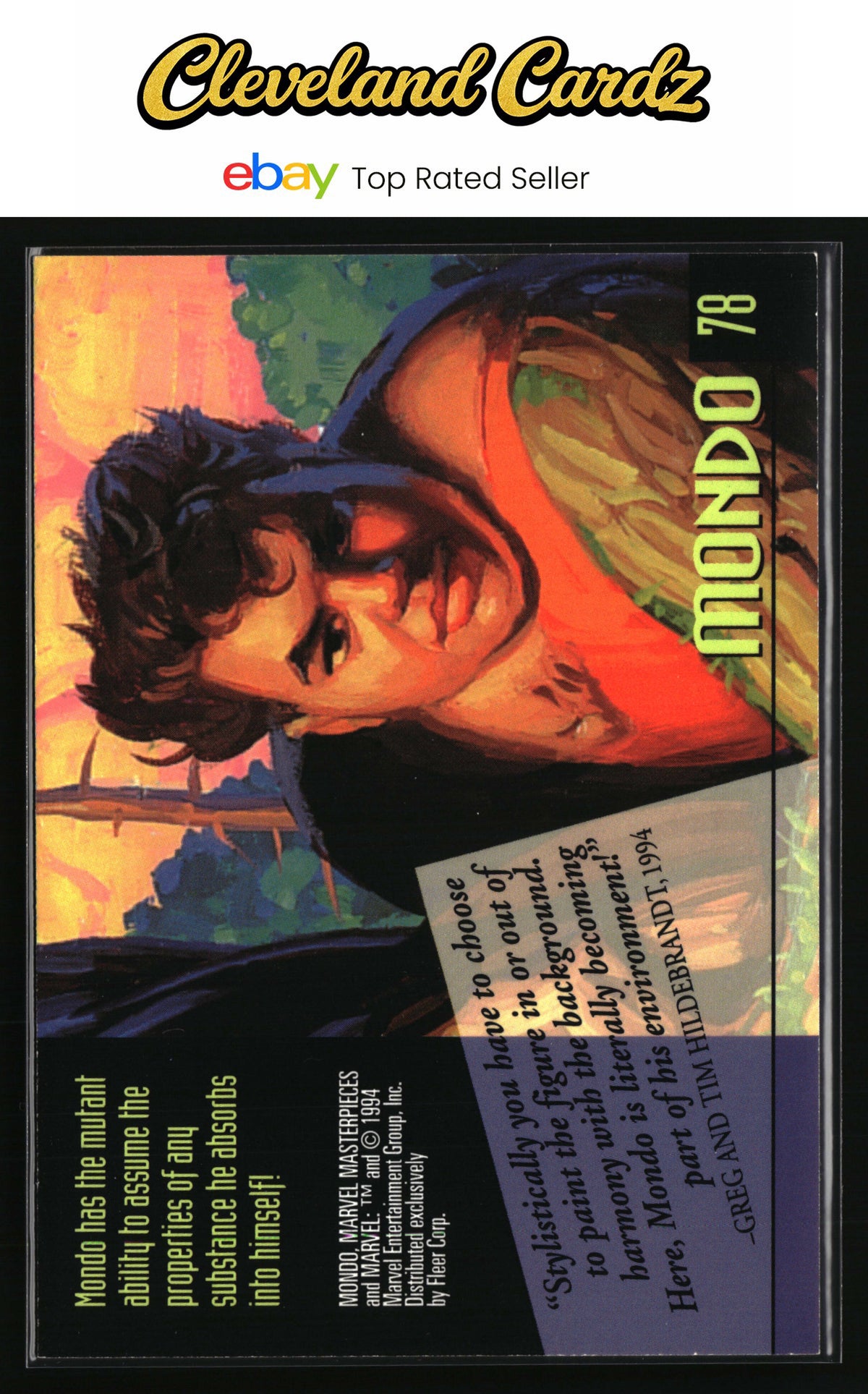1994 Fleer Marvel Masterpieces Hildebrandt Brothers #78 Mondo