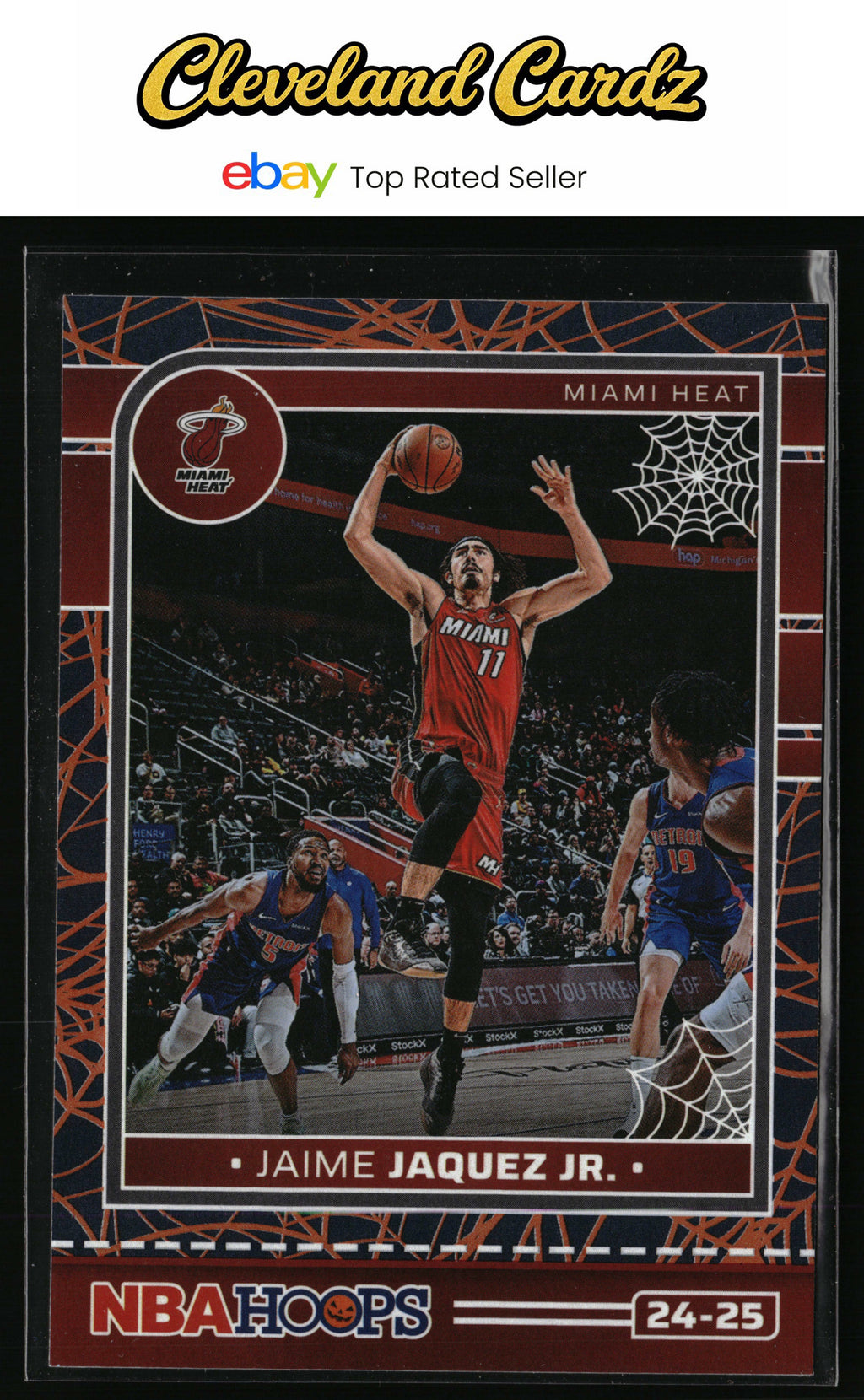 2024-25 Hoops Haunted Hoops #97 Jaime Jaquez Jr. Holo Webs