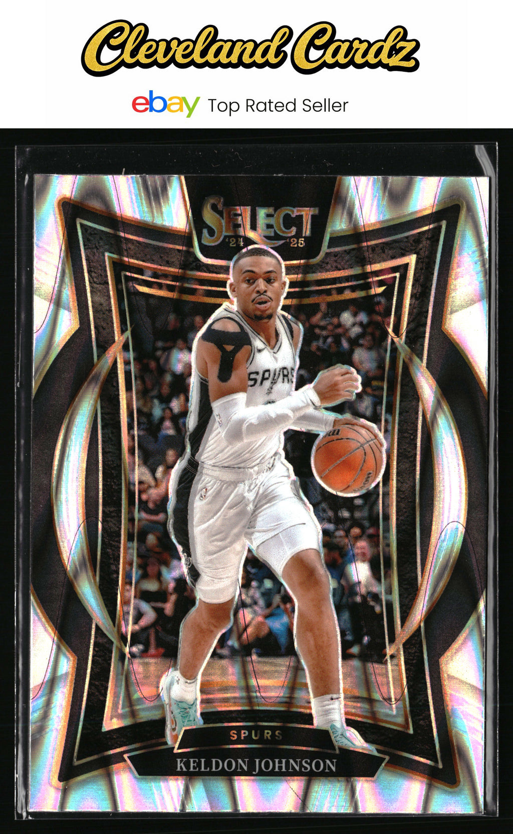 2024-25 Panini Select #58 Keldon Johnson Tectonic Prizm