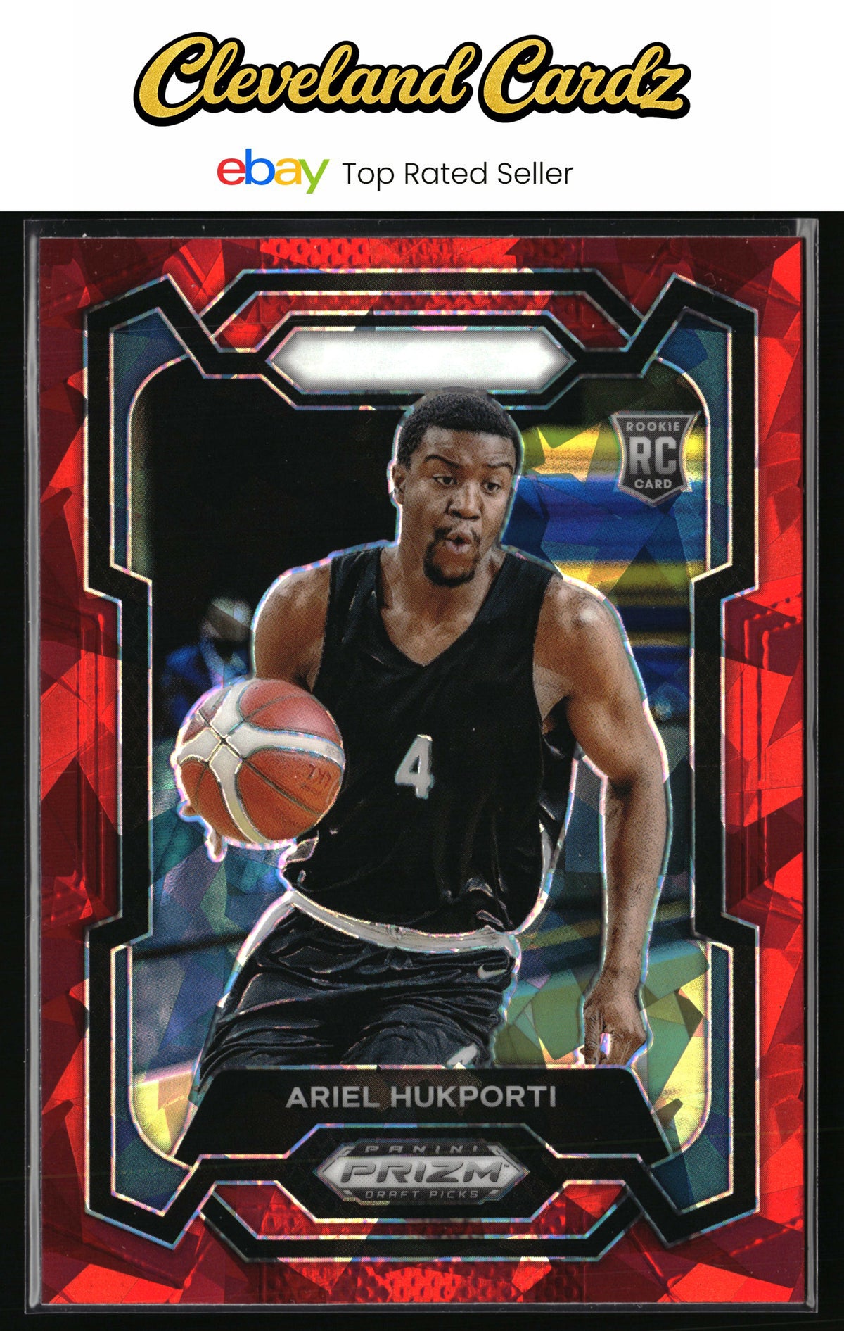 2024 Panini Prizm Draft Picks #78 Ariel Hukporti Prizm Red Ice