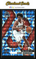 2024-25 Panini Mosaic #165 Scoot Henderson Reactive Blue Mosaic