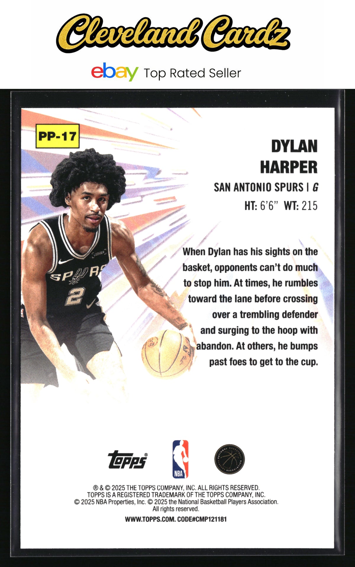 2025-26 Topps #PP-17 Dylan Harper Power Players