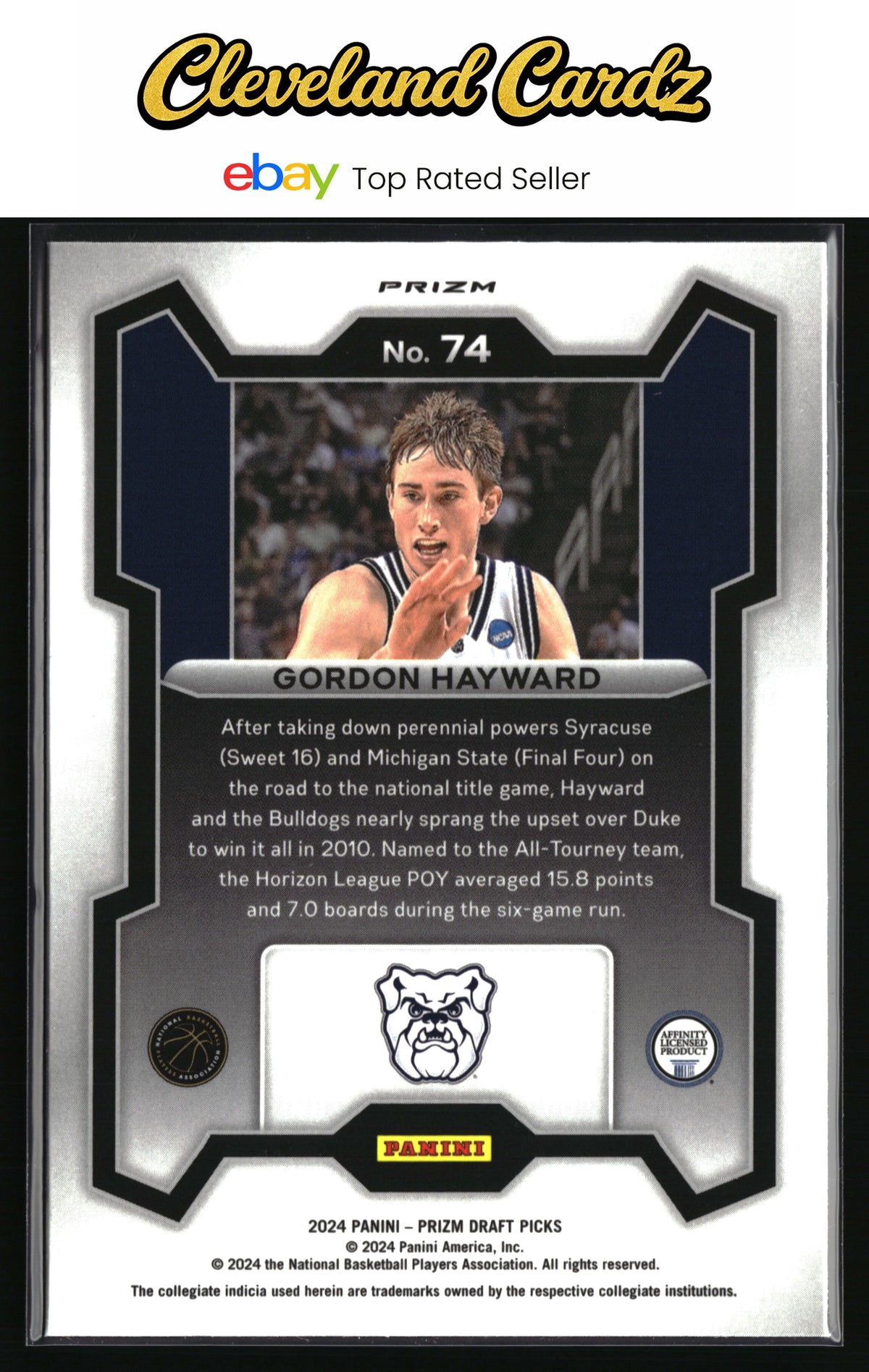 2024 Panini Prizm Draft Picks #74 Gordon Hayward Prizm Red Ice