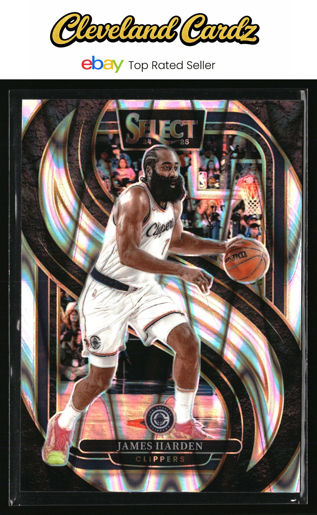 2024-25 Panini Select #103 James Harden Tectonic Prizm