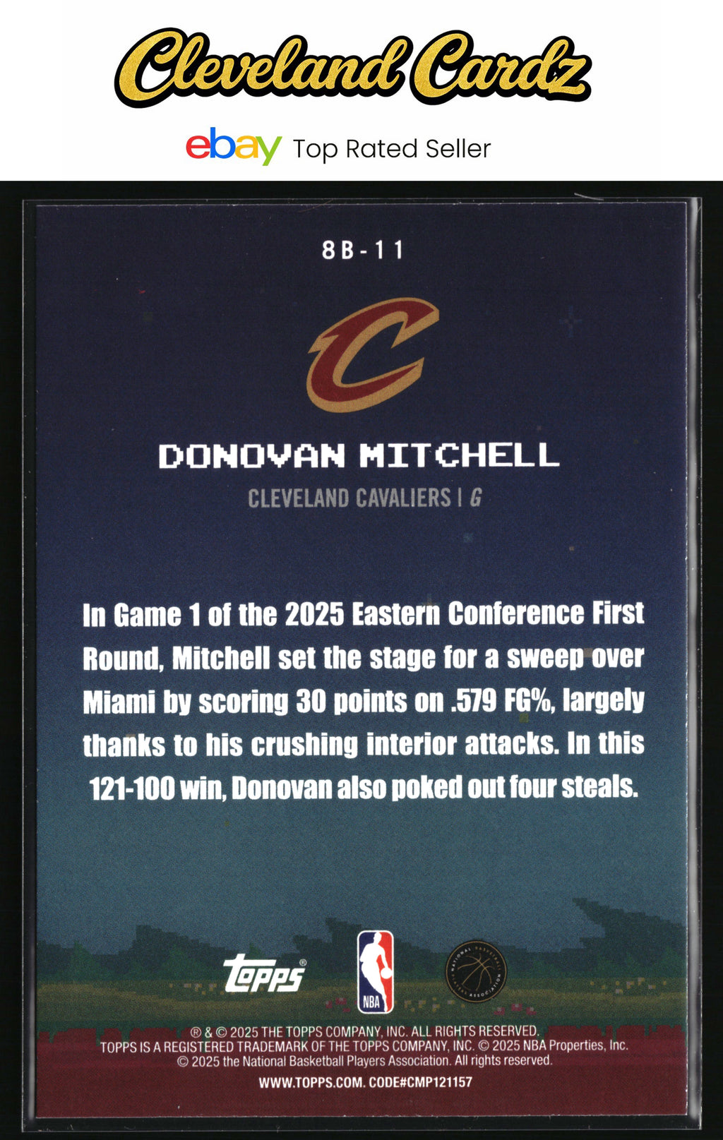 2025-26 Topps #8B-11 Donovan Mitchell 8-Bit Ballers