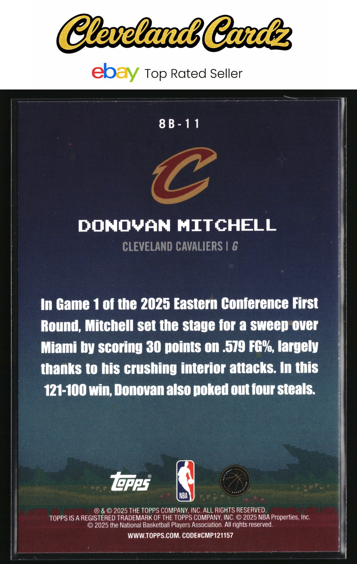 2025-26 Topps #8B-11 Donovan Mitchell 8-Bit Ballers